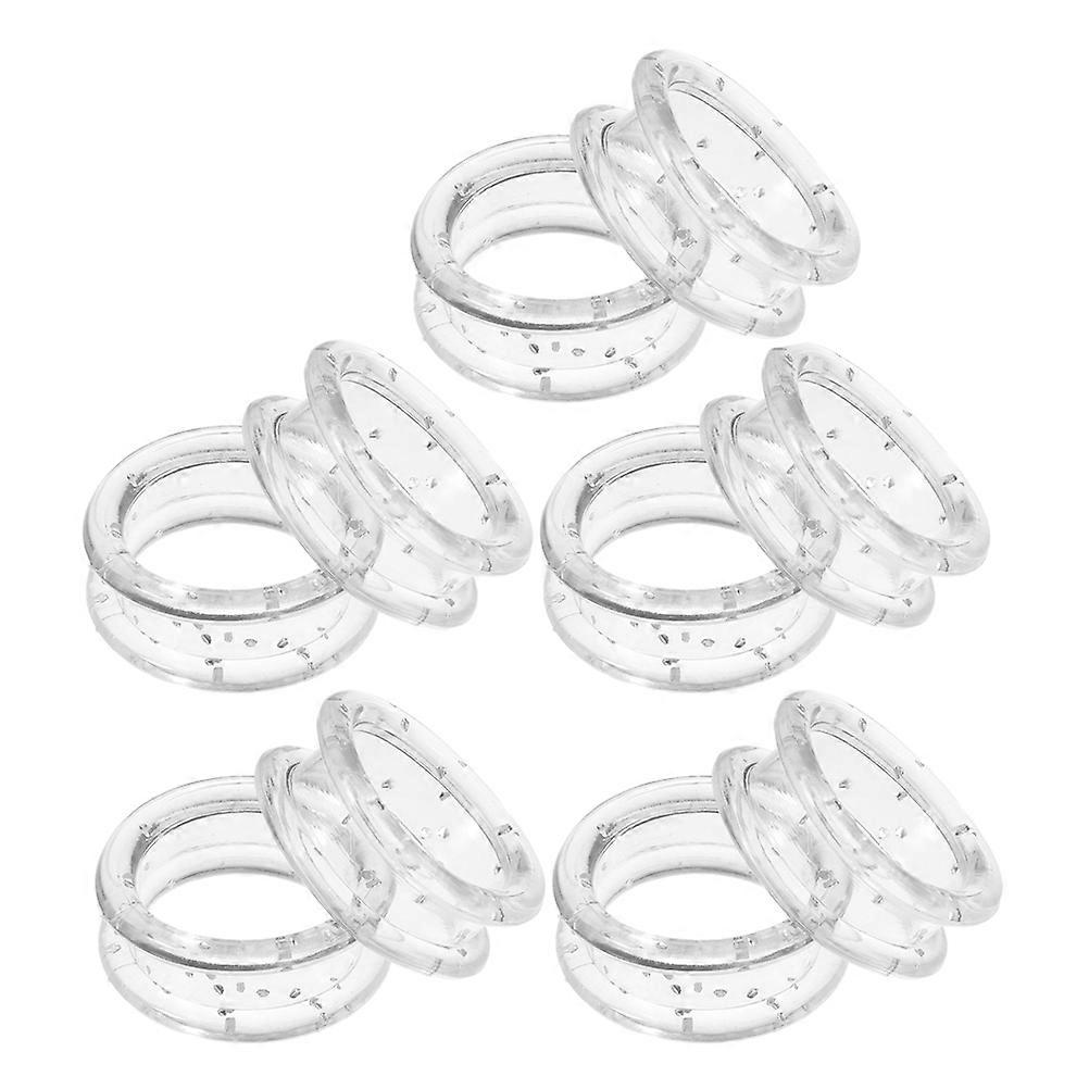 Hair Cutting Silicone Finger Protector Rings for Scissors with 30Pcs Inserts