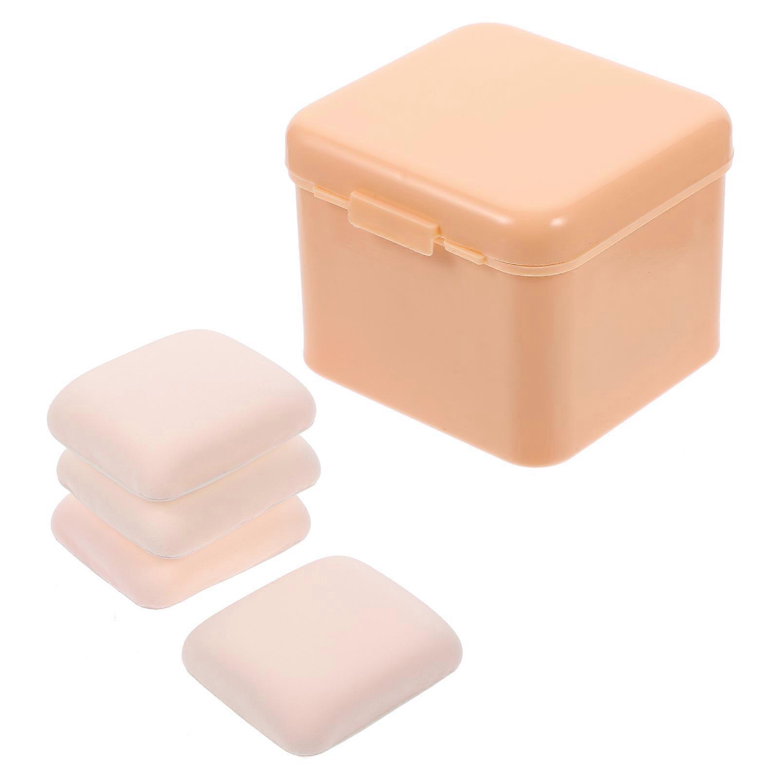 Chocolate Makeup Sponges for Makeup 4 Boxes Powder Foundation