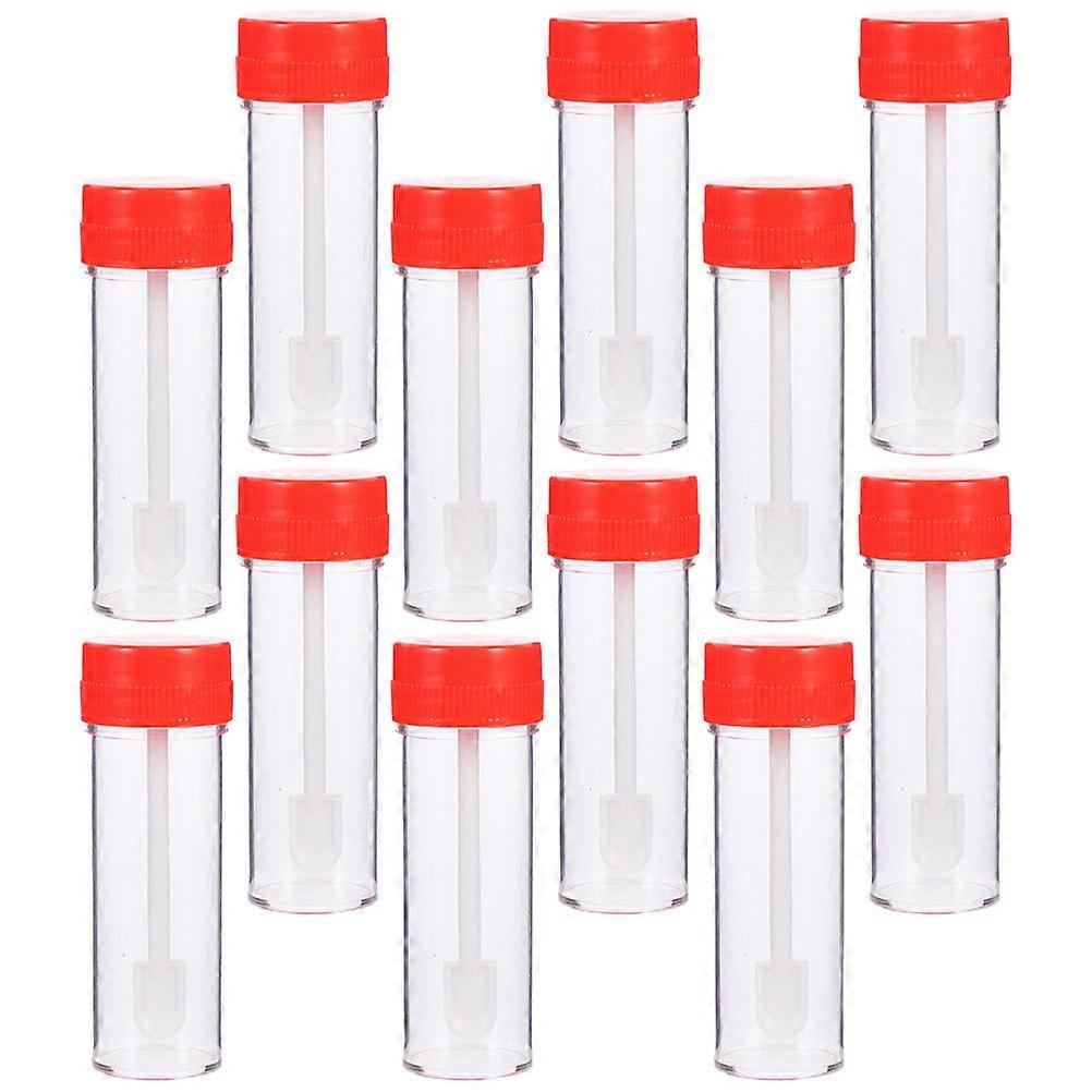 12pcs Single Use Stool Test Tubes for Sampling Disposable Stool Tubes