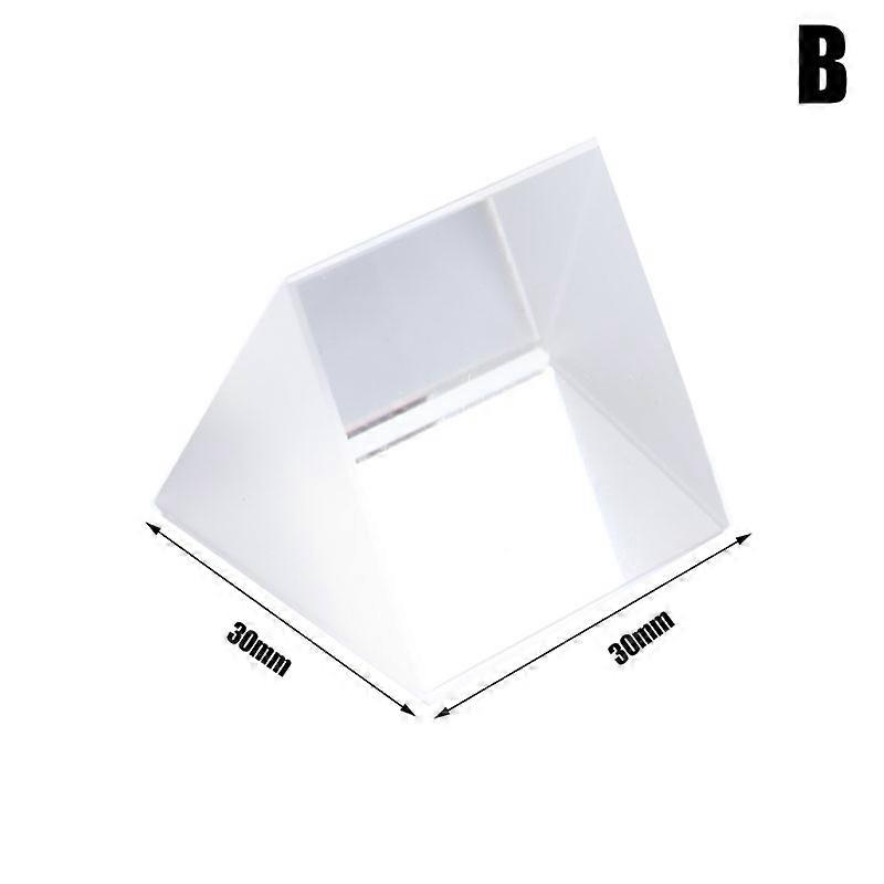 1PC Triangular Prism Rainbow Prisma Crystal Glass Photographic Prisme Color Prisms Physics Children's Light Experiment