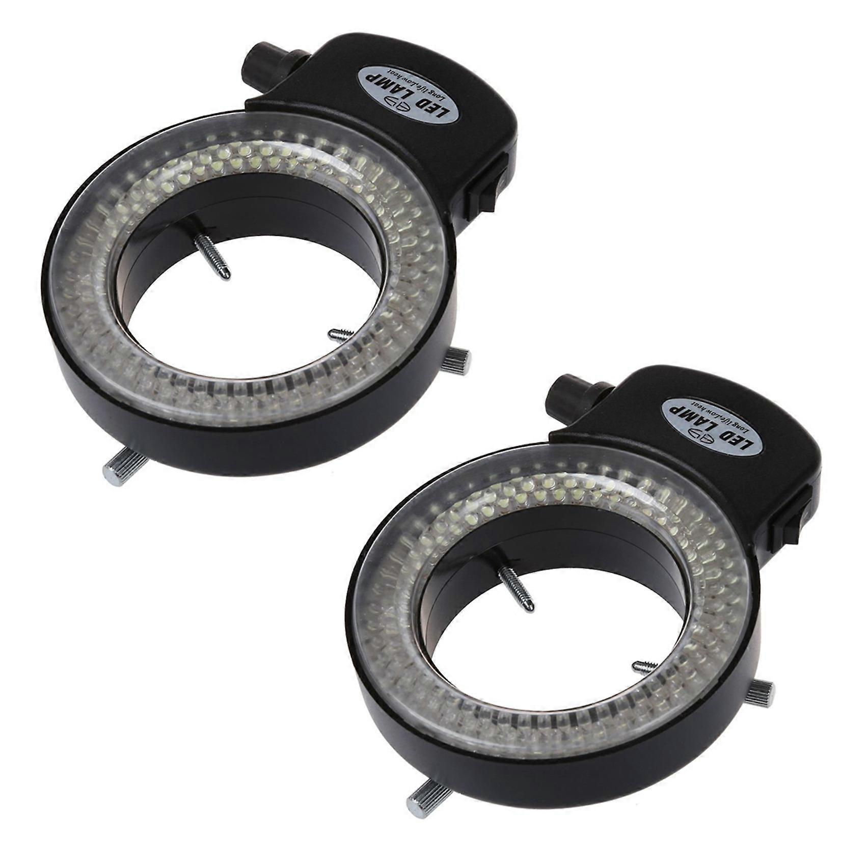 2X 144 LED miniscope ring light ring light 0 - 100% adjustable lamp for miniscope ring light