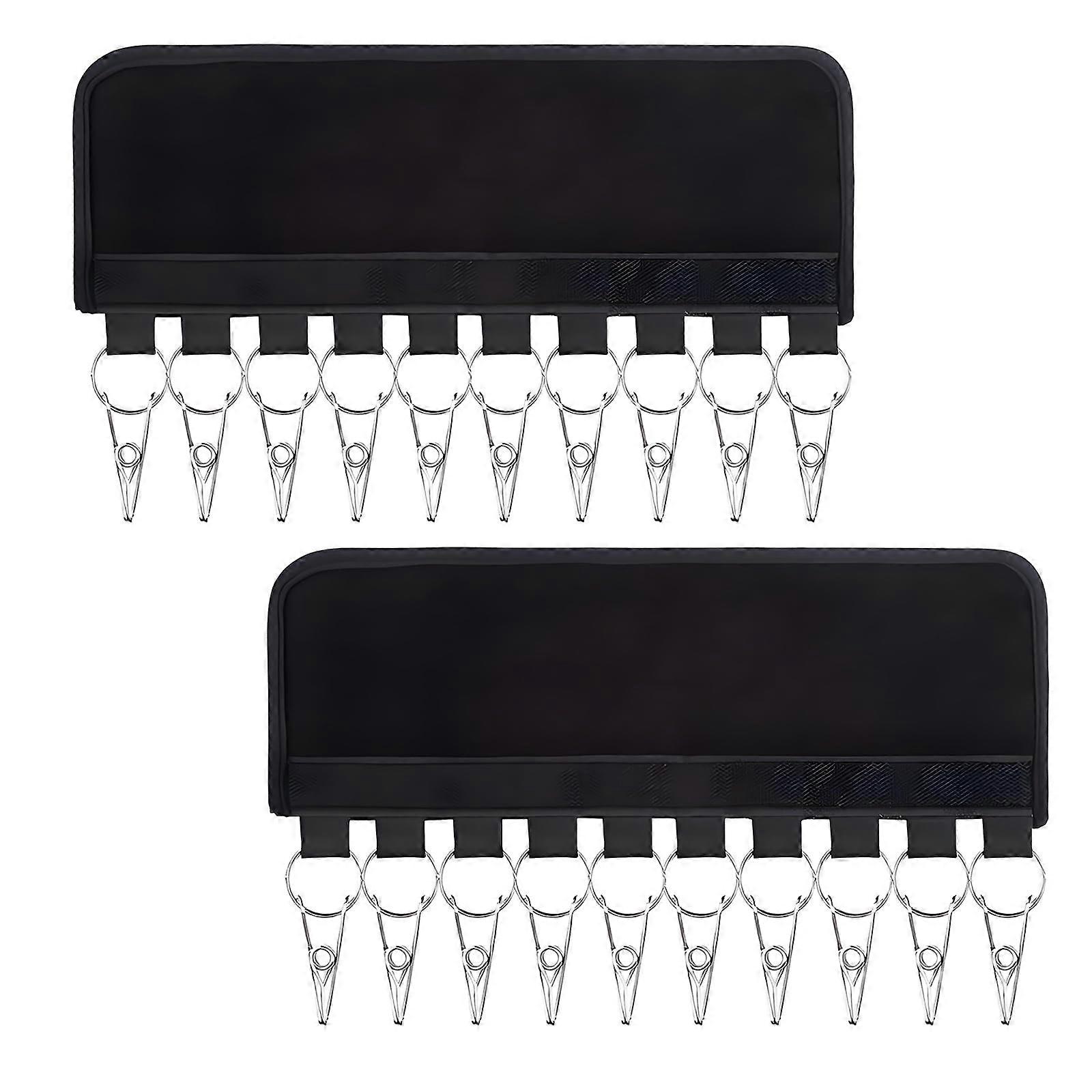 Portable Travel Clothes Hanger with 6 Clips, Folding Closet Organizer for Space Saving Storage