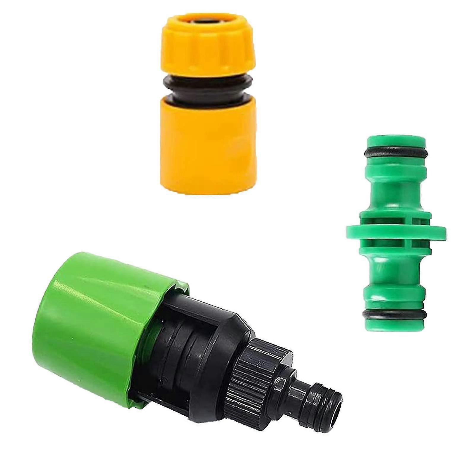1 Set Tap Hose Connector Stable Practical Plastic Good Sealing Not Easy Deformed Tap Adapter For Home