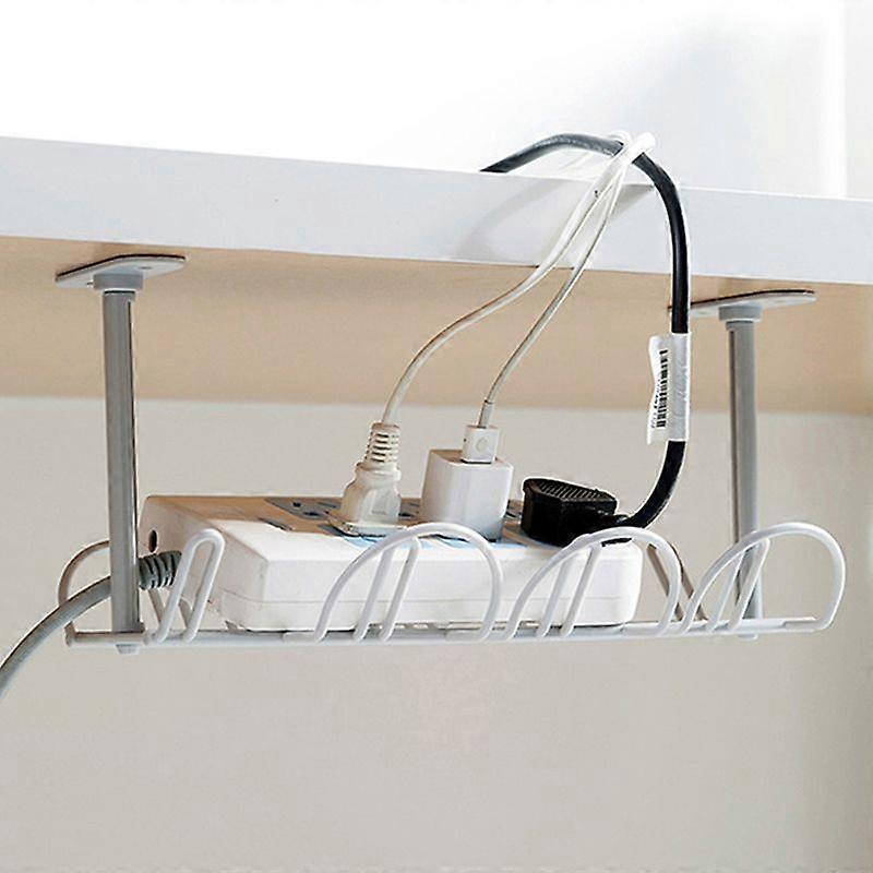 Shelf Strong Hanging Basket Socket Table Bottom Power Cable Wire Organizer