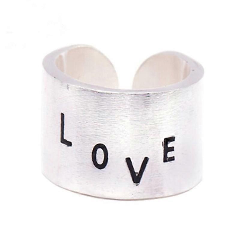 Open Ring, Fashionable Engraved LOVE Women's Versatile Accessory