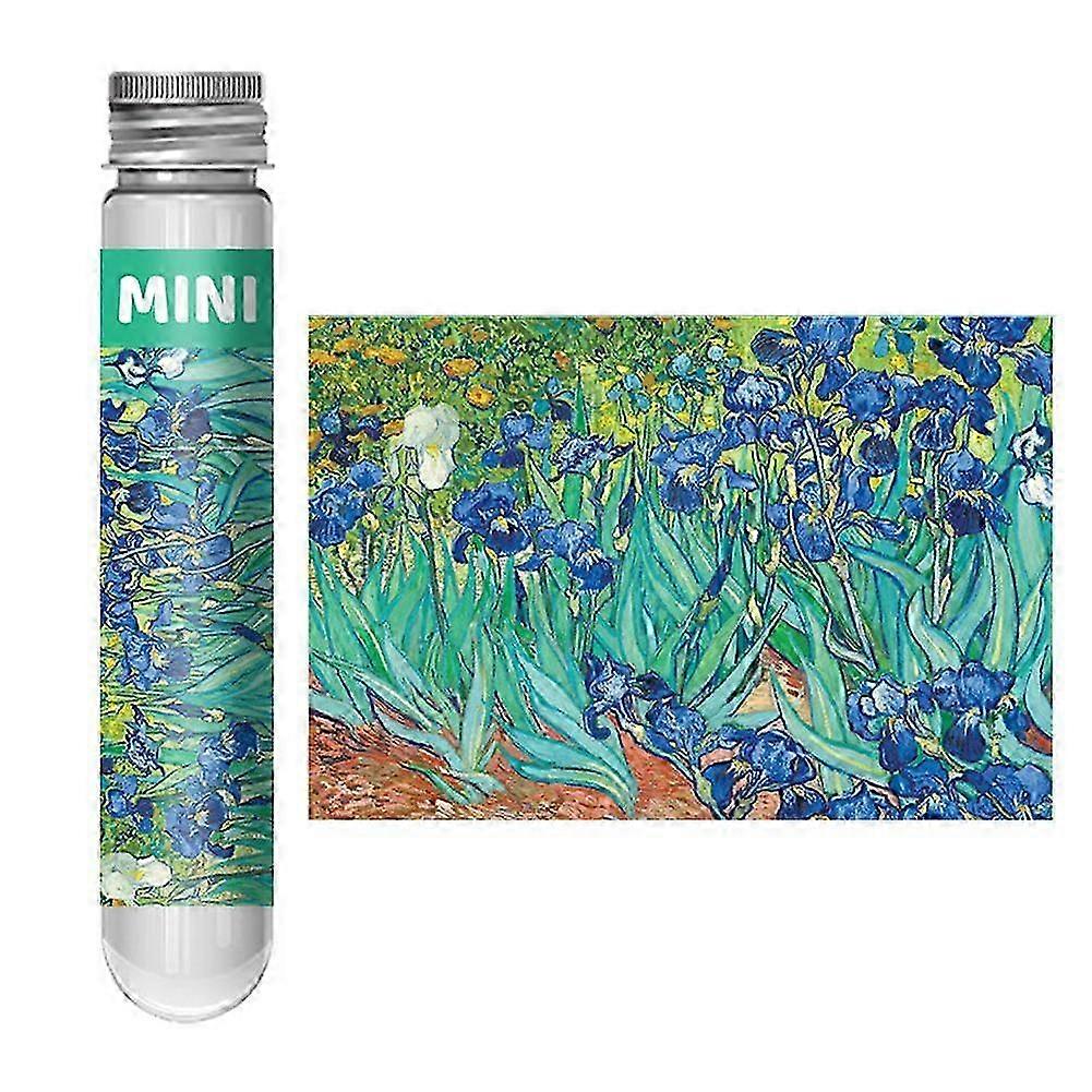 Miniature Puzzle Masterpiece In Test Tube Portable Art Jigsaw High Quality Reproduction Challenging Fun Display Worthy