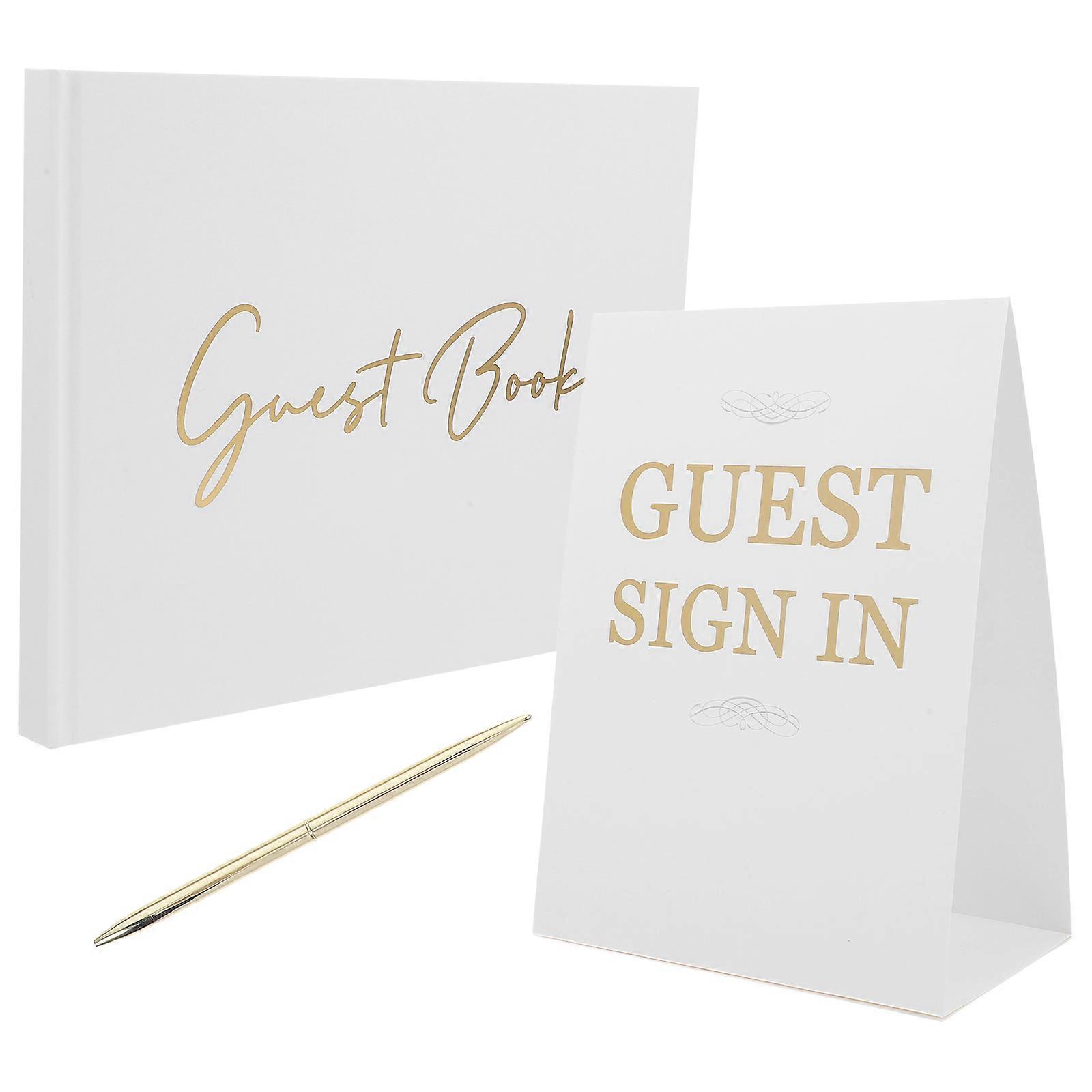 Portable Guest Book Registration Notebook Set for Home Use 1Set Sign-in Book