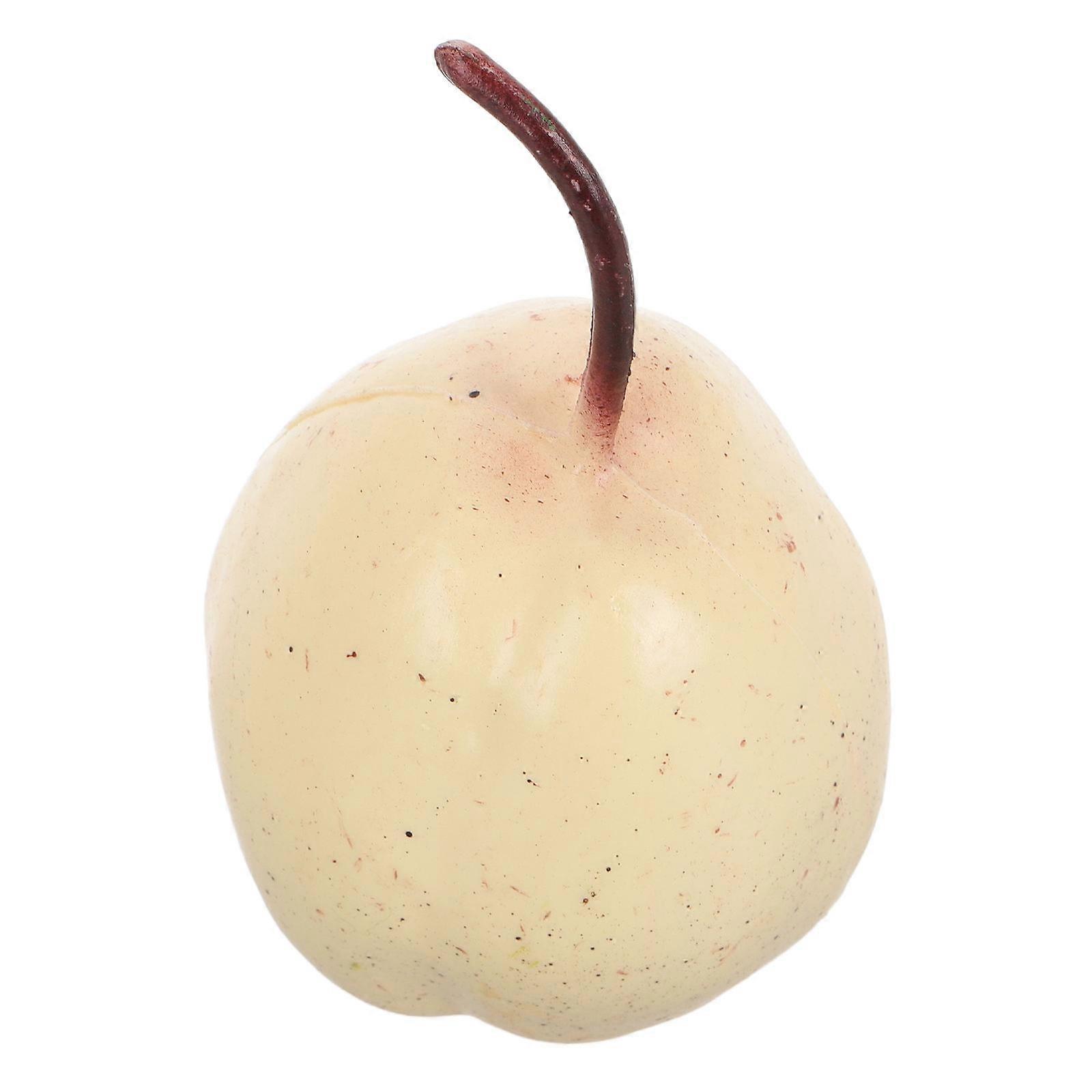 Plastic Yellow Artificial Pear Fake Fruit for Decoration Model