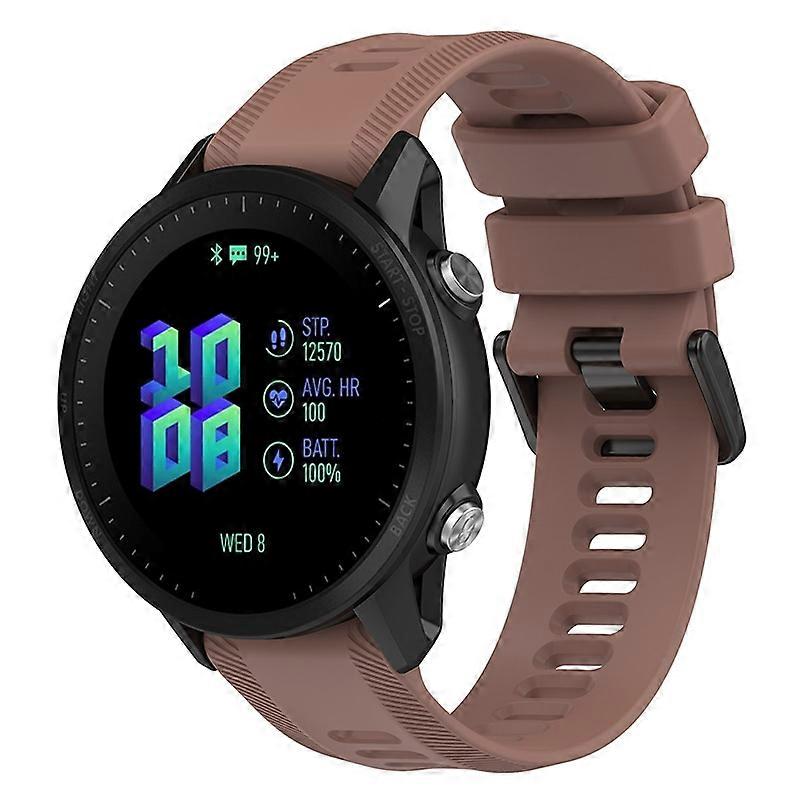 For Garmin Forerunner 955 Twill Design Soft TPU Adjustable Smart Watch Replacement Strap