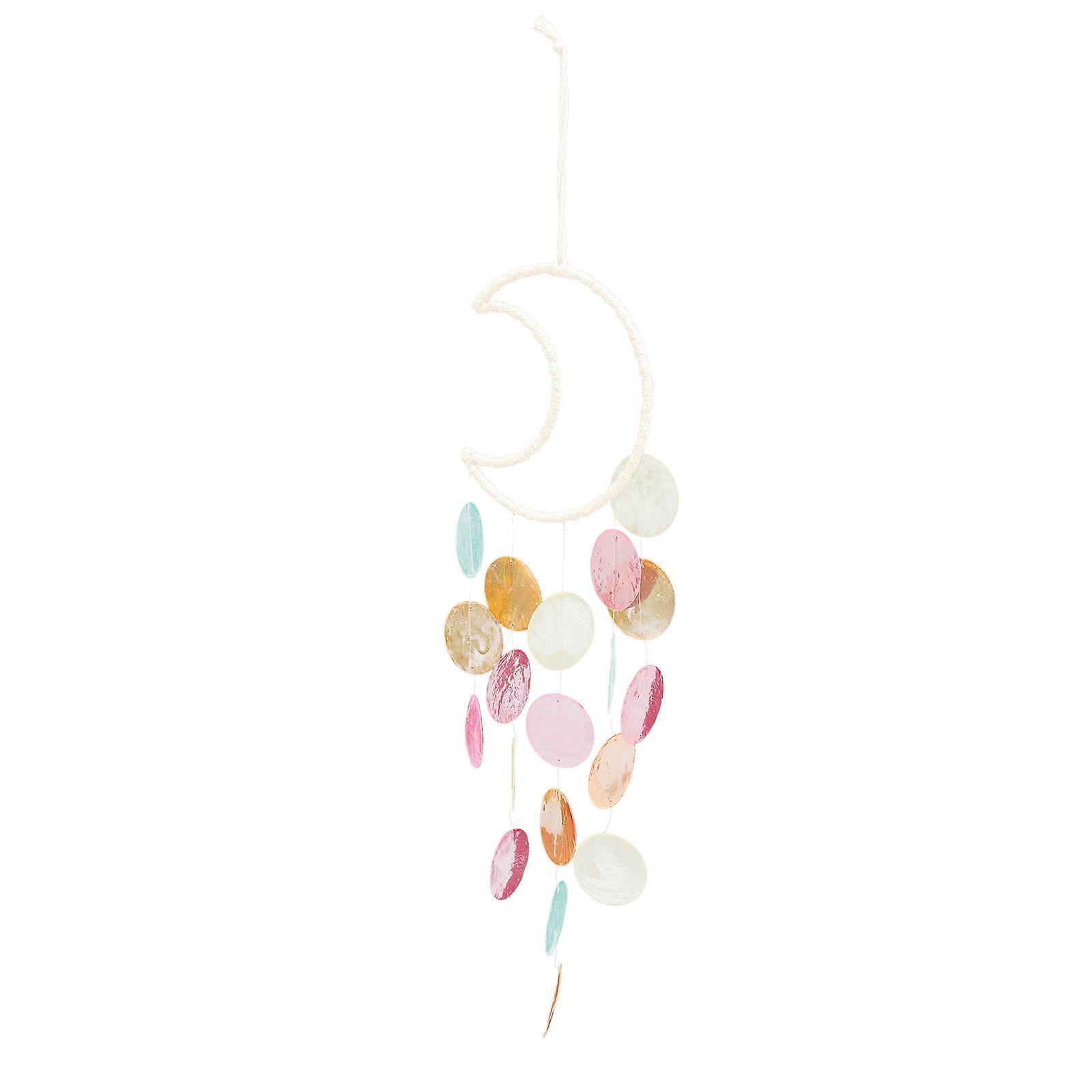 Moon Shell Wind Chime Wind Bell Hanging Decor for Decoration