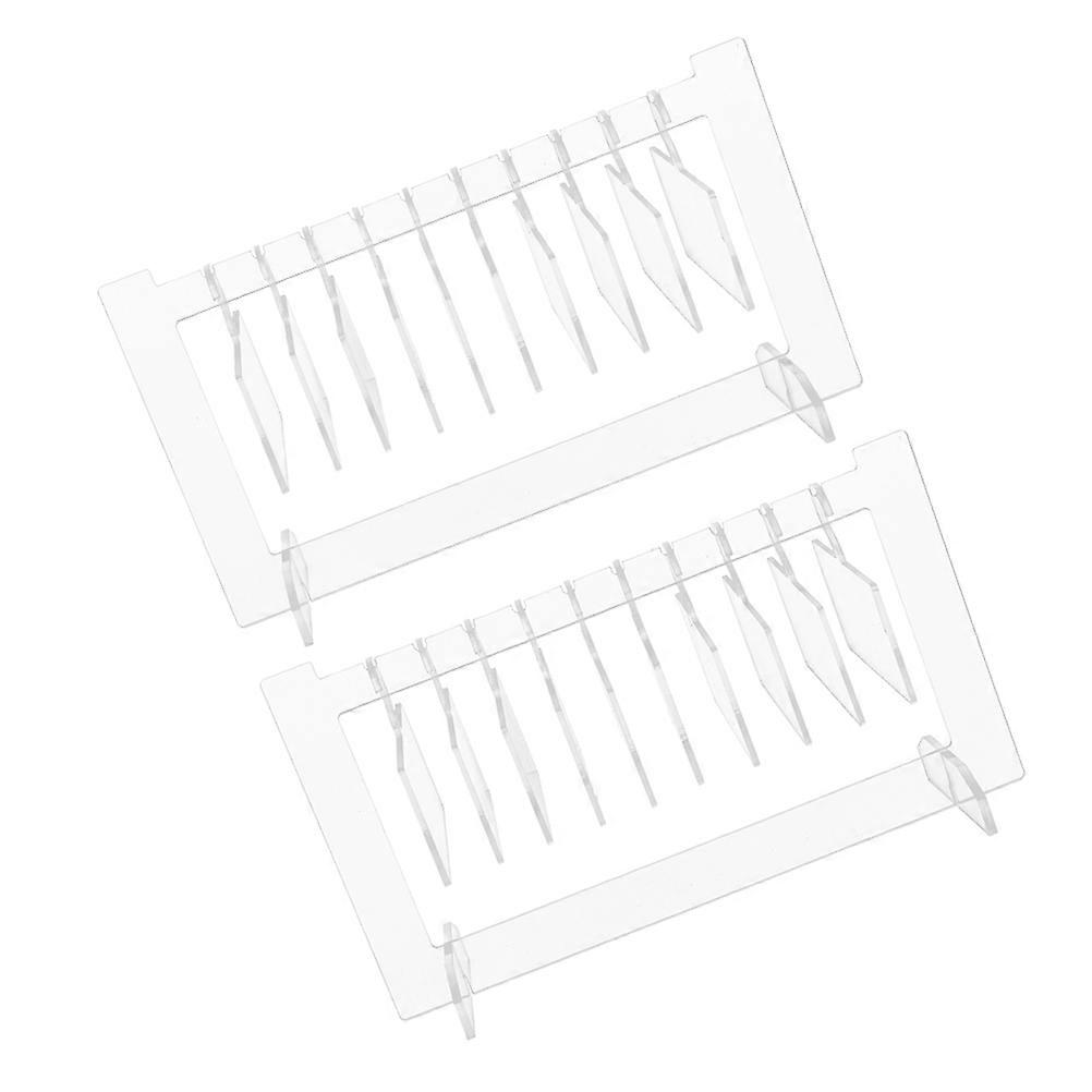 Nail Organizer Acrylic False Nail Display Board for Display Use 2Sets