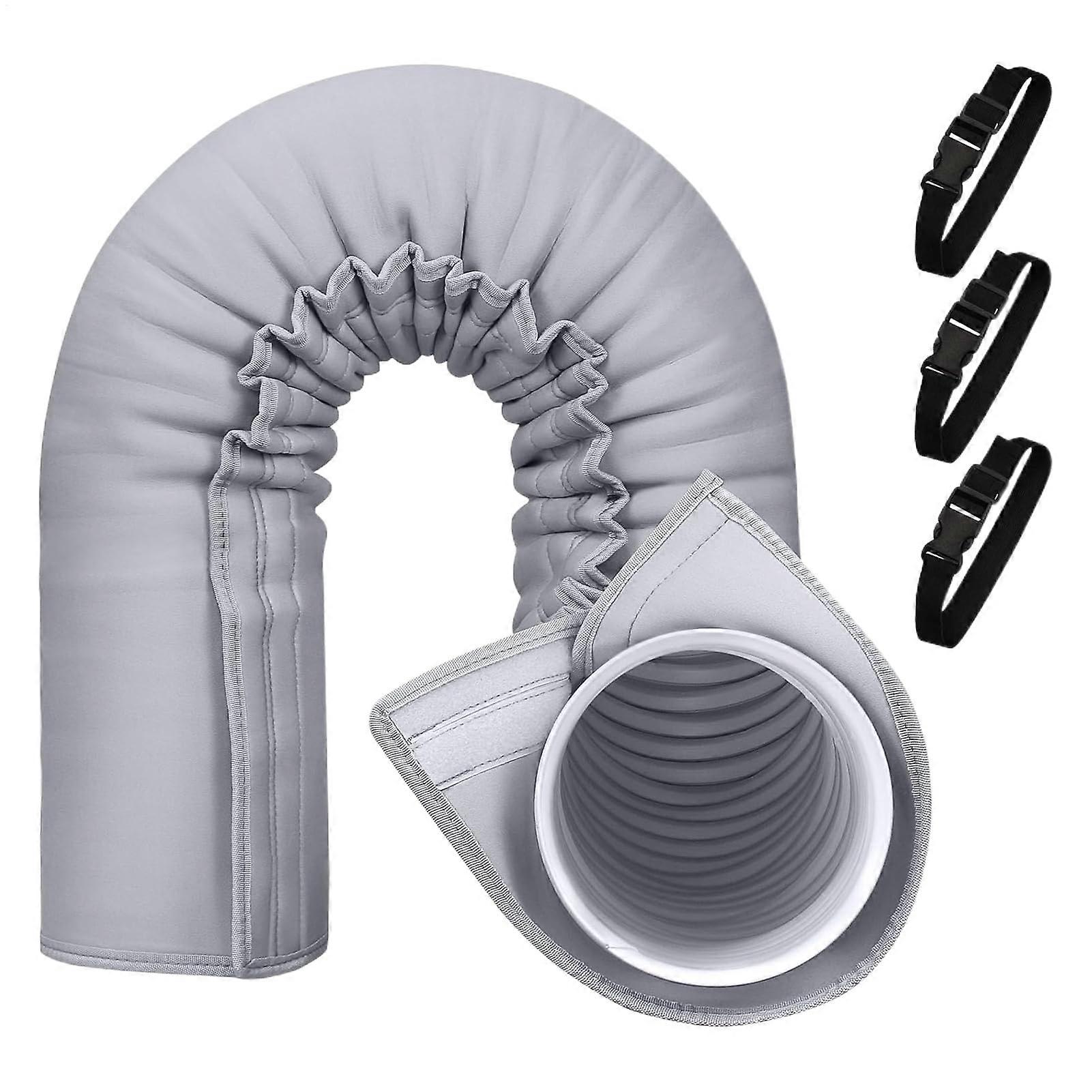 AC Hose Insulation Sleeve with TripleLayer Protection, Adjustable Strap, Fits 5 and 5.9 Inch