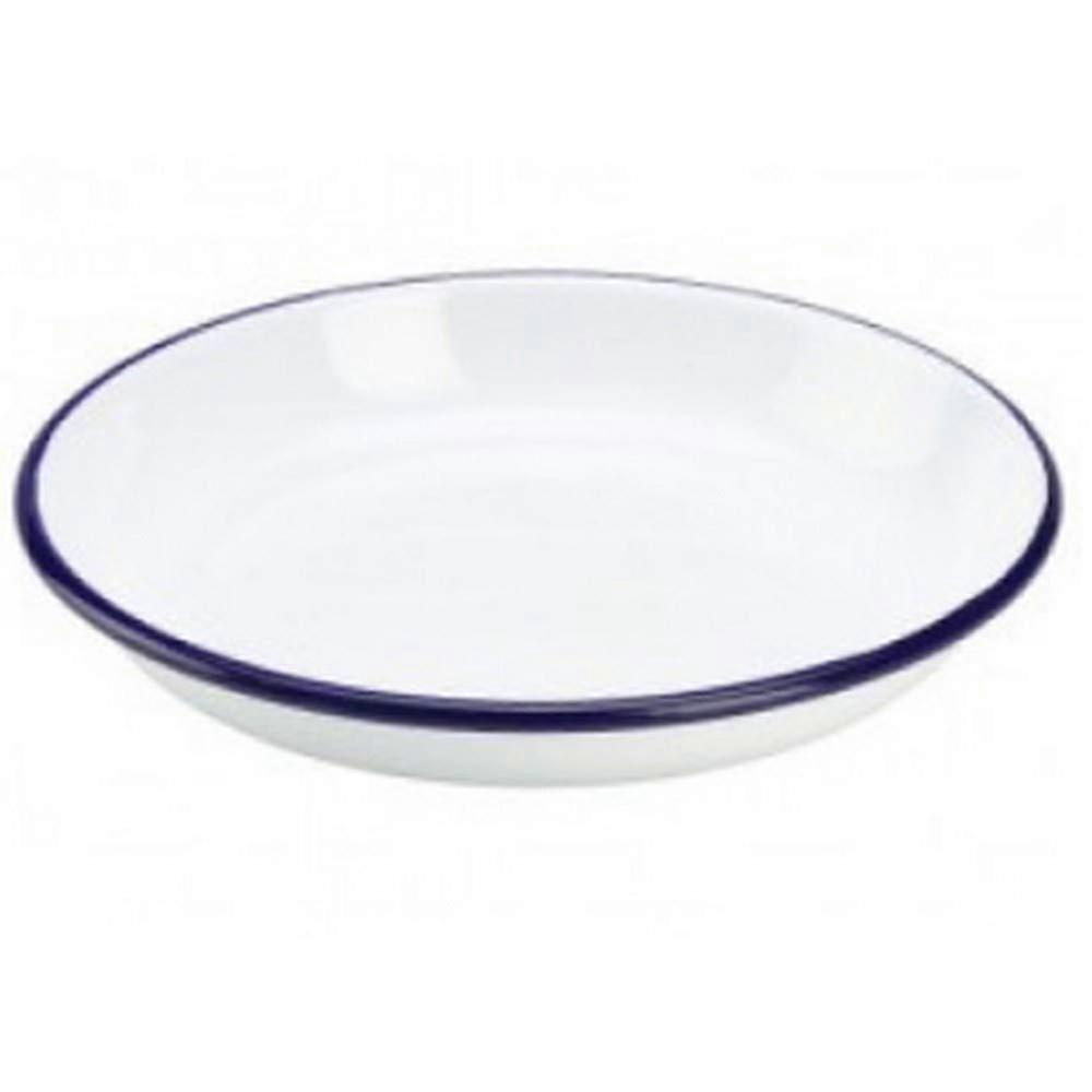 20cm White Ceramic Dinner and Pasta Plate, Durable Easy Clean Design