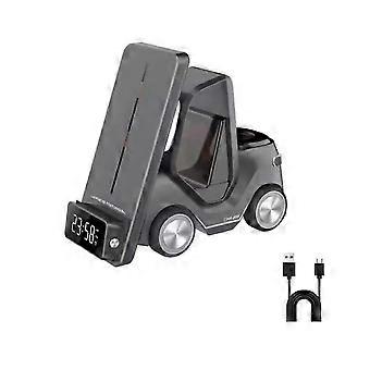 2026 3-in-1 draadloos laadstation voor heftrucks met klok en sfeerverlichting