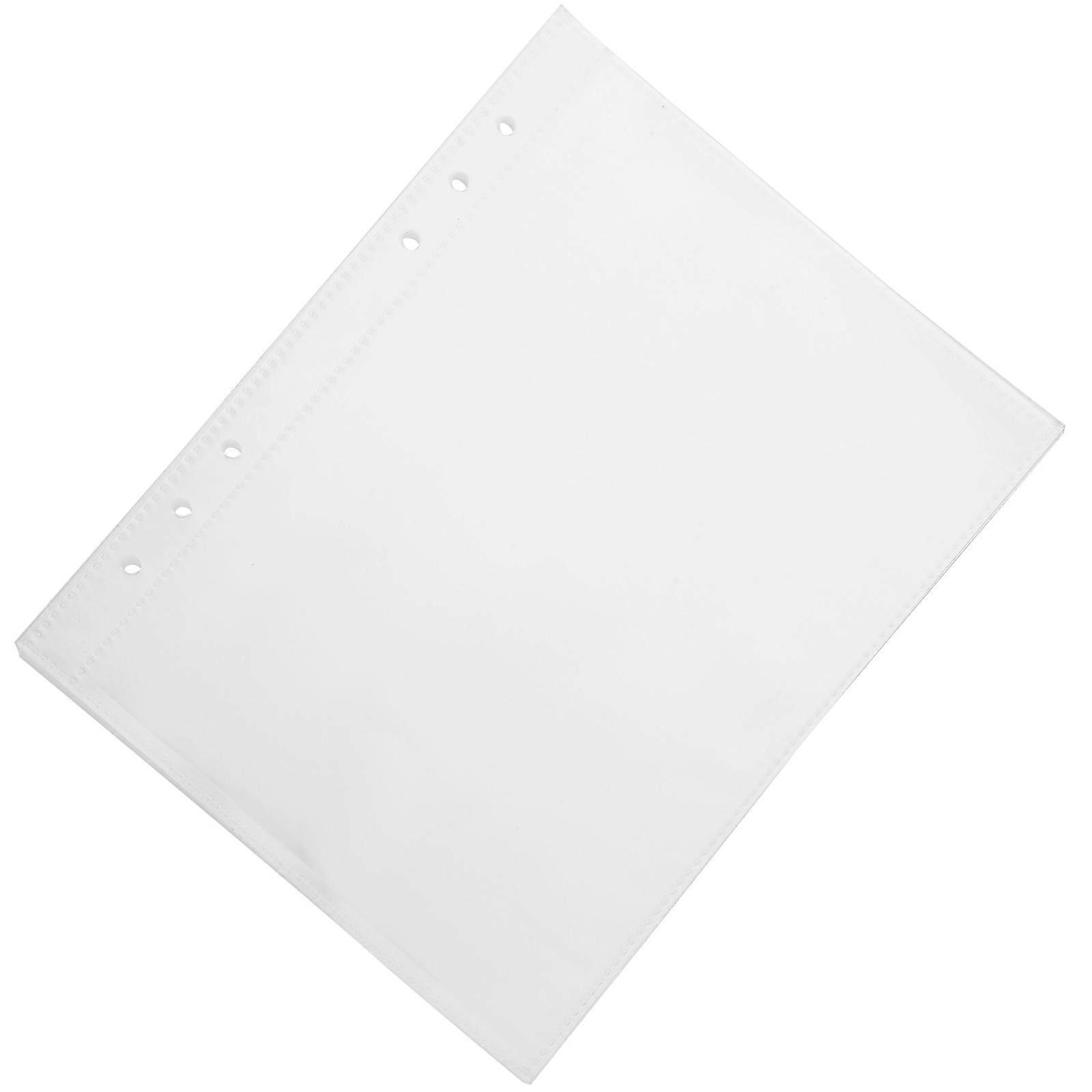 Loose Leaf File Pockets for Storage A5 Inserts 100Pcs Transparent PVC