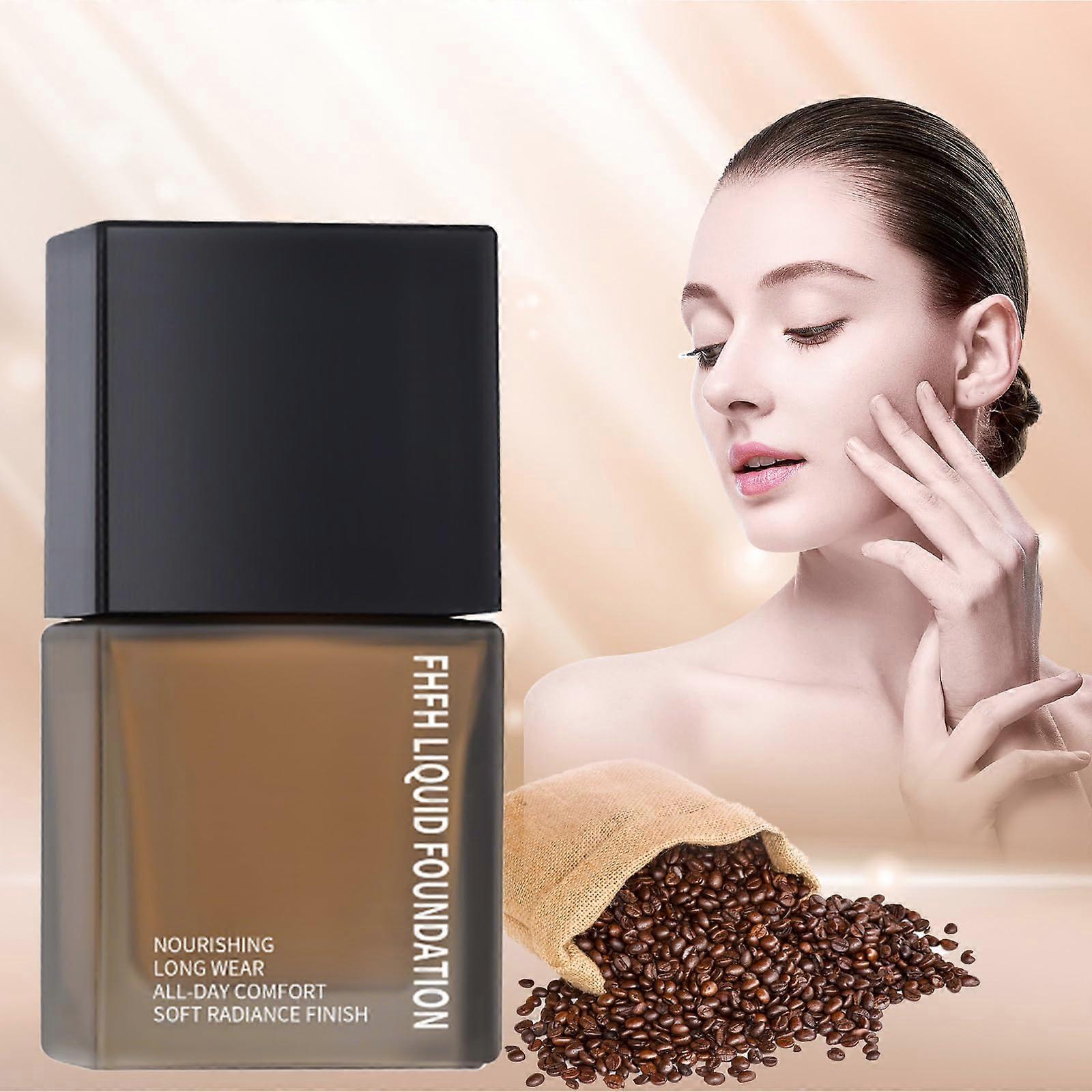 Liquid Foundation 2 Pcs Natural Ivory Long Lasting Waterproof Lightweight Moisturizing Formula