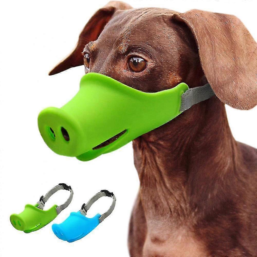 Adjustable Dog Muzzle with Pig Nose Design for Safe Walking and Bite Prevention