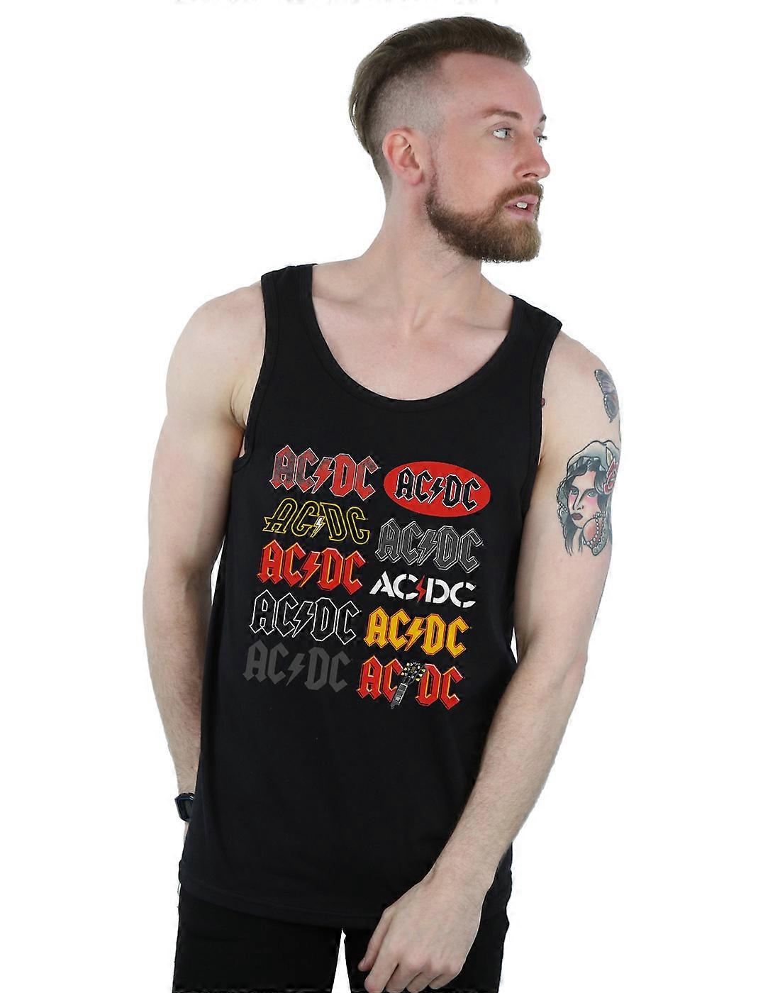 AC/DC Men's Multi Logos Weste