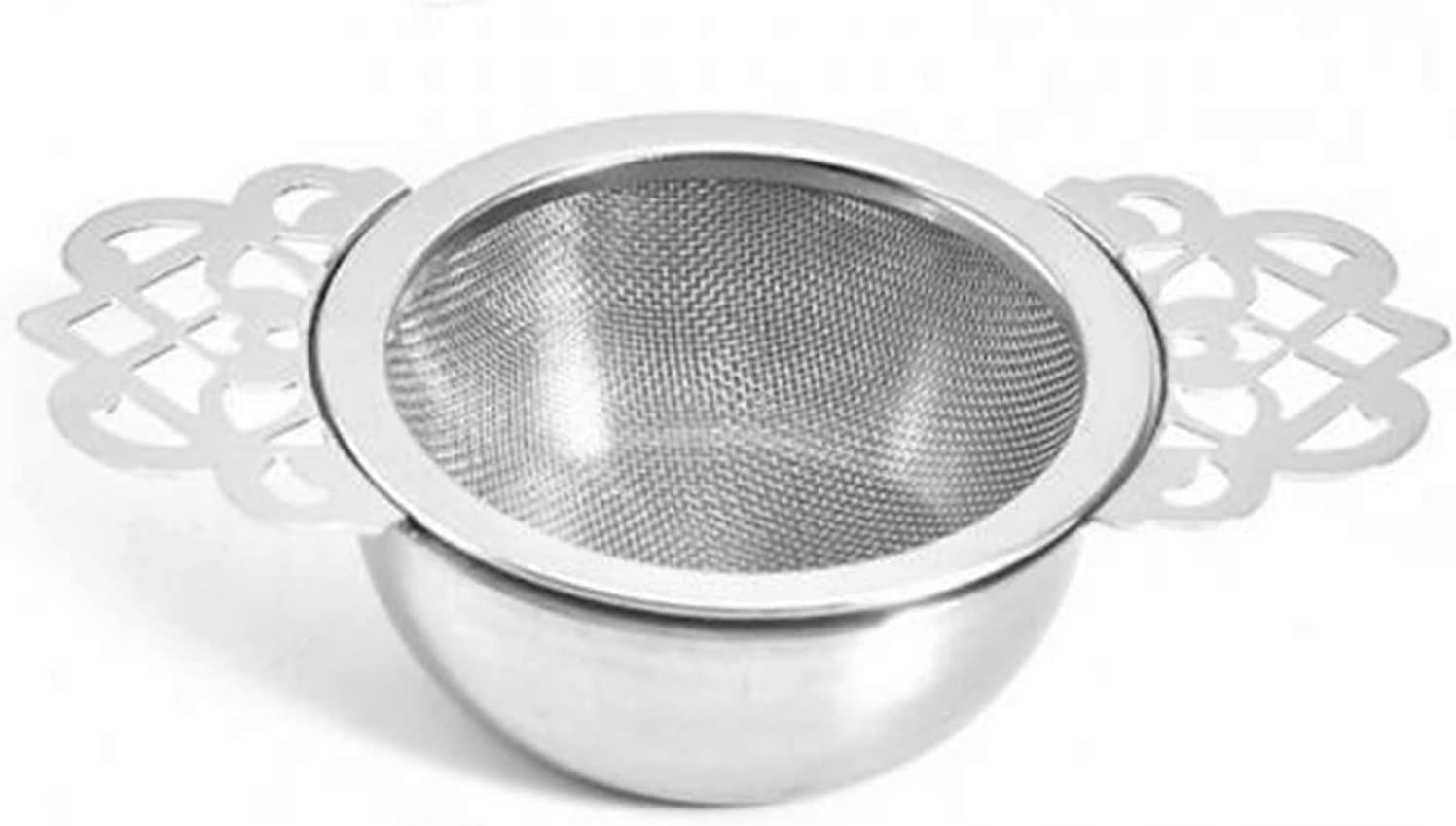 Stainless Steel Loose Leaf Tea Infuser with Extra Fine Mesh Strainer and Double Wing Handle