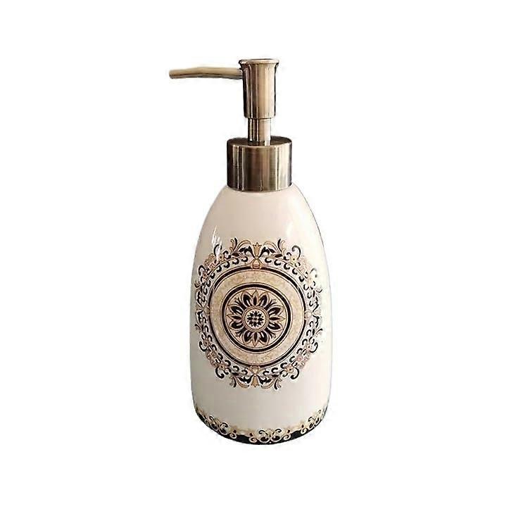 Ceramic Soap Dispenser with Quick Refill Design for Kitchen and Bathroom Liquid Soap