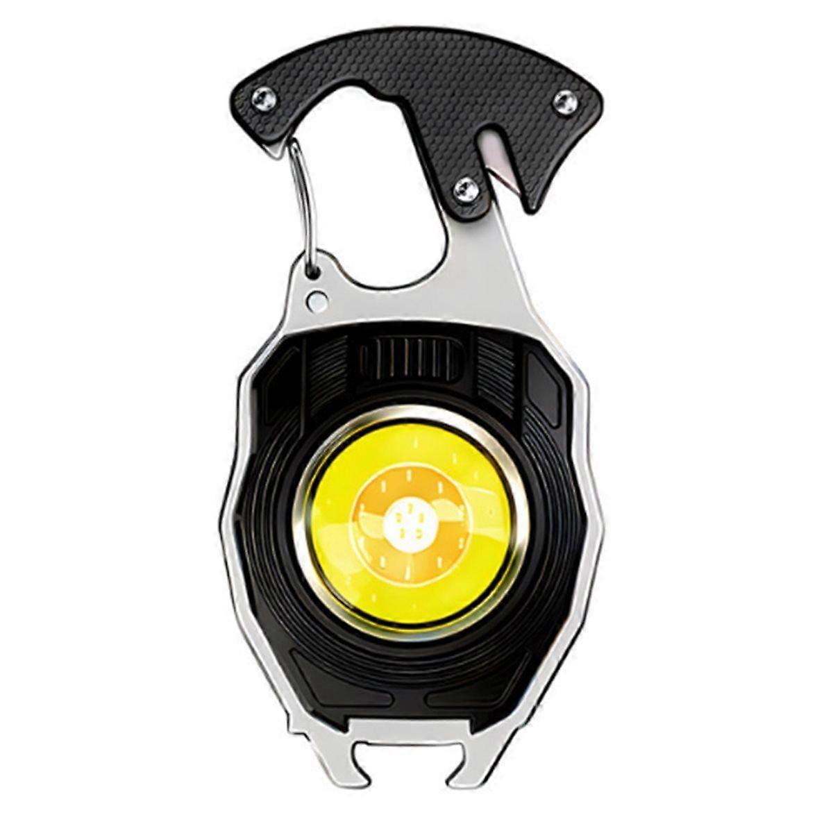 Mini Keychain Light Versatile Led Keychain Work Light Rechargeable Mini Flashlight with Screwdrivers