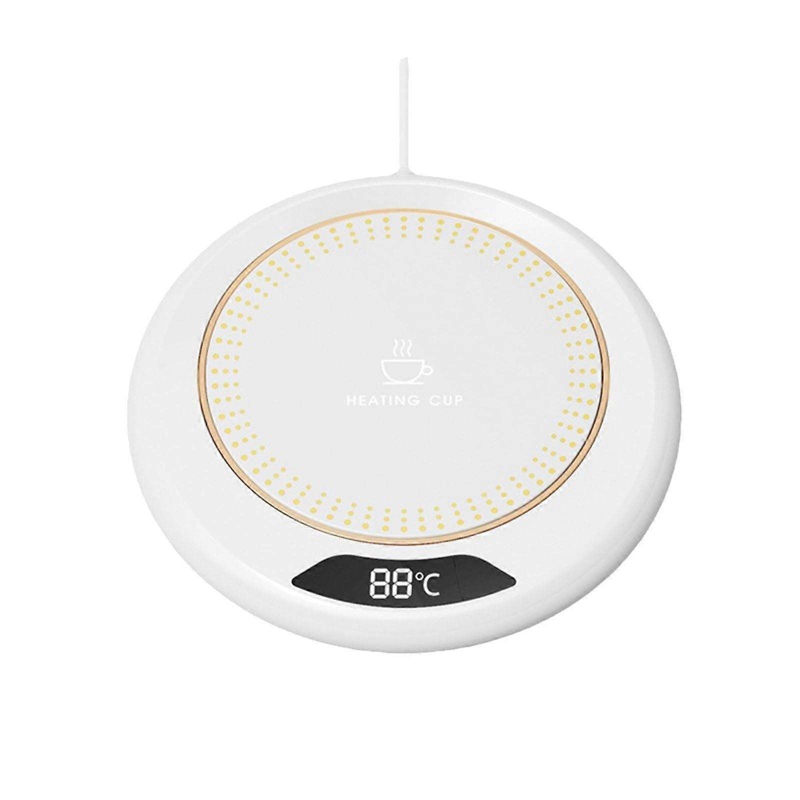 USB Coffee Cup Warmer with LED Display, 3Gear Adjustable Temperature, USB Powered for Desk