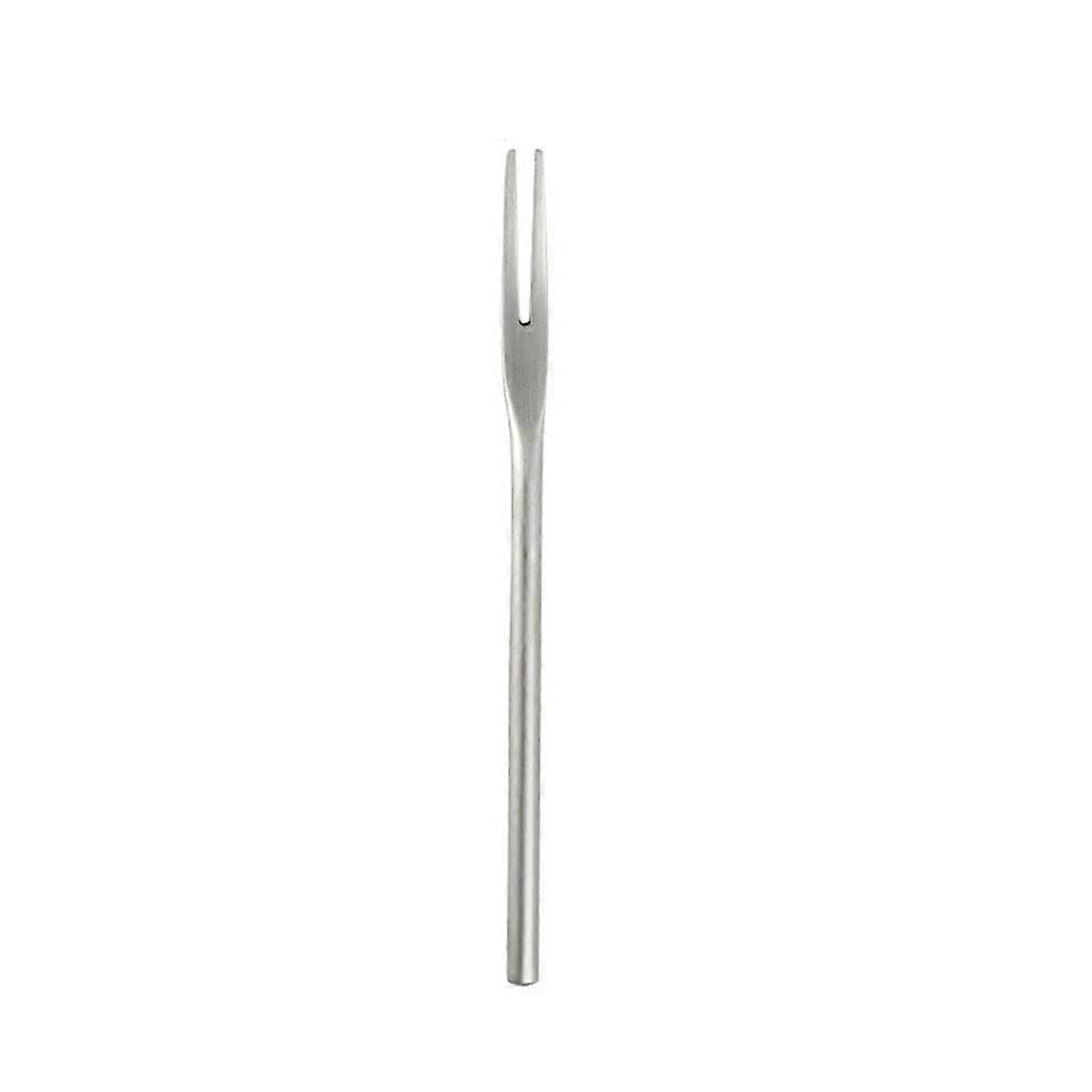 Stainless Steel Fruit Fork 13cm Rust Resistant Dessert and Appetizer Fork for Cake and Fruit Silver
