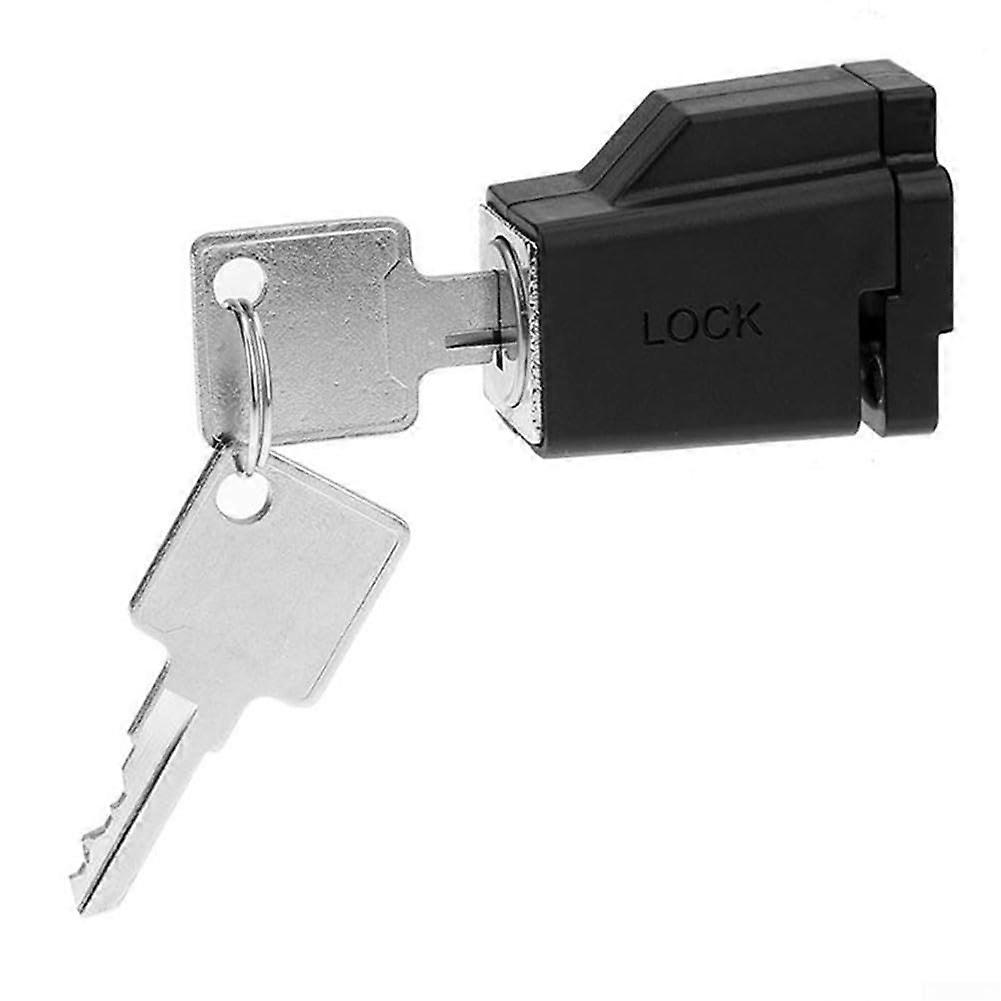 Black Sliding Window Lock with Key, AntiTheft and Child Safety Security, Easy NoTool Install