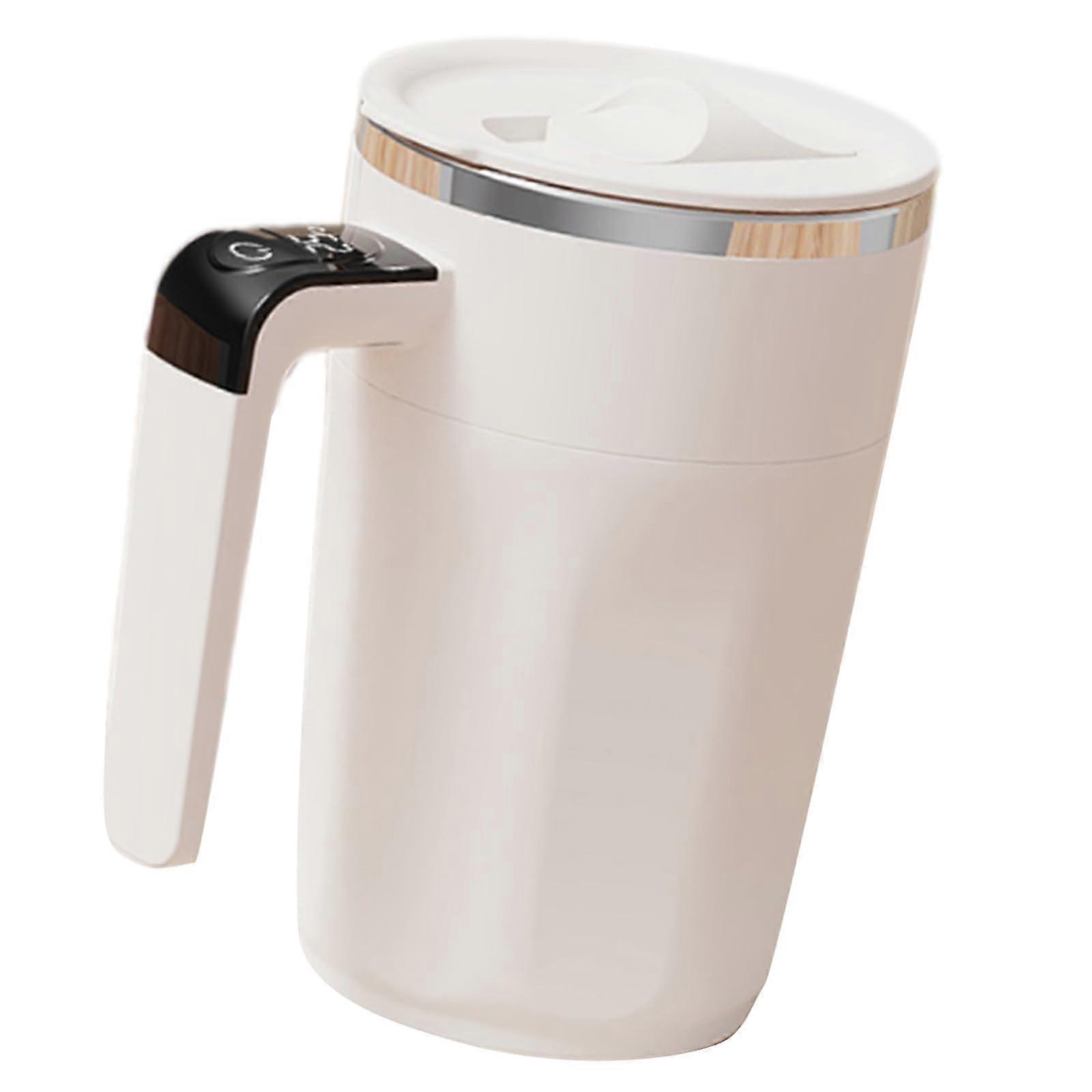 Rechargeable Self Stirring Mug with LED Temperature Display, Magnetic Automatic Mixing Coffee Cup