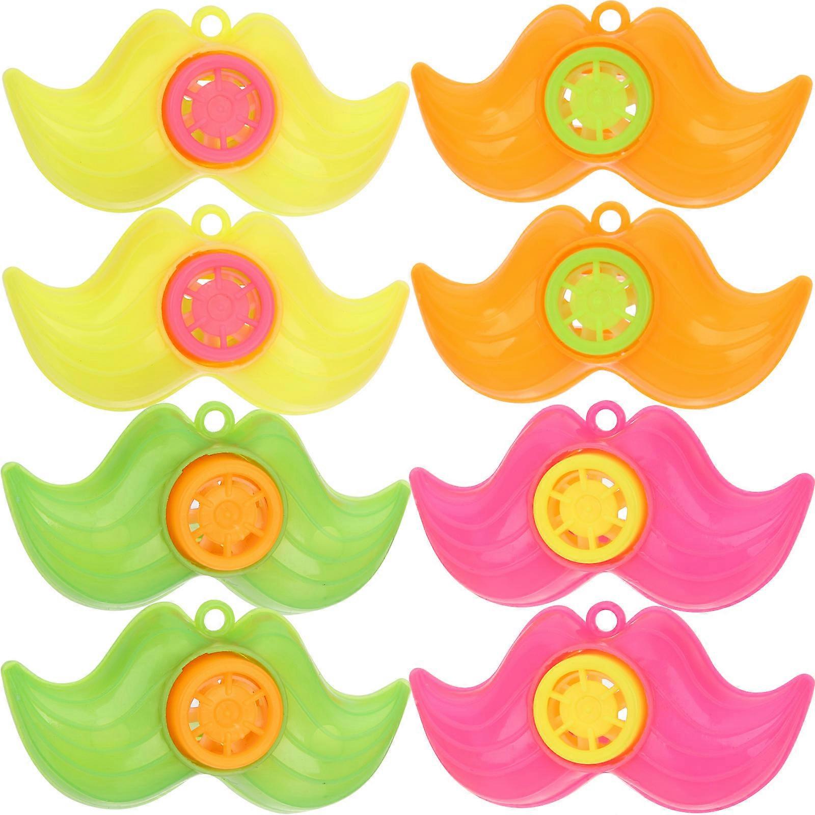 Party Use Whistle Toy 50Pcs Assorted Color Cartoon Beard Shape Design