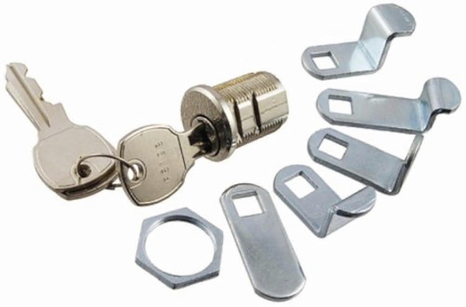 Silver Multi Cam Mailbox Lock Kit, Quality Secure Replacement Set