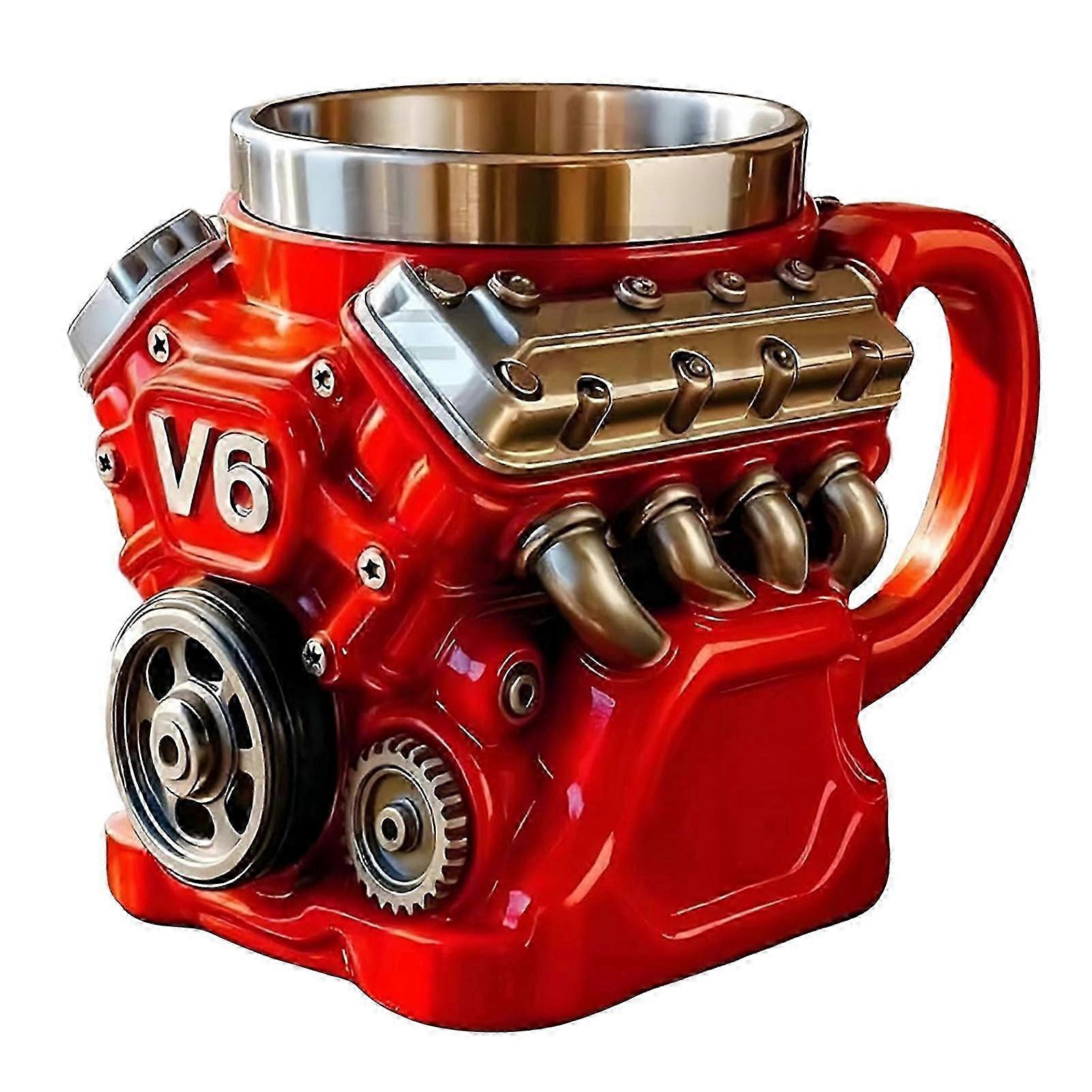 15oz Retro Engine Mug Large Capacity Drinking Mug Present for Coffee Loversf