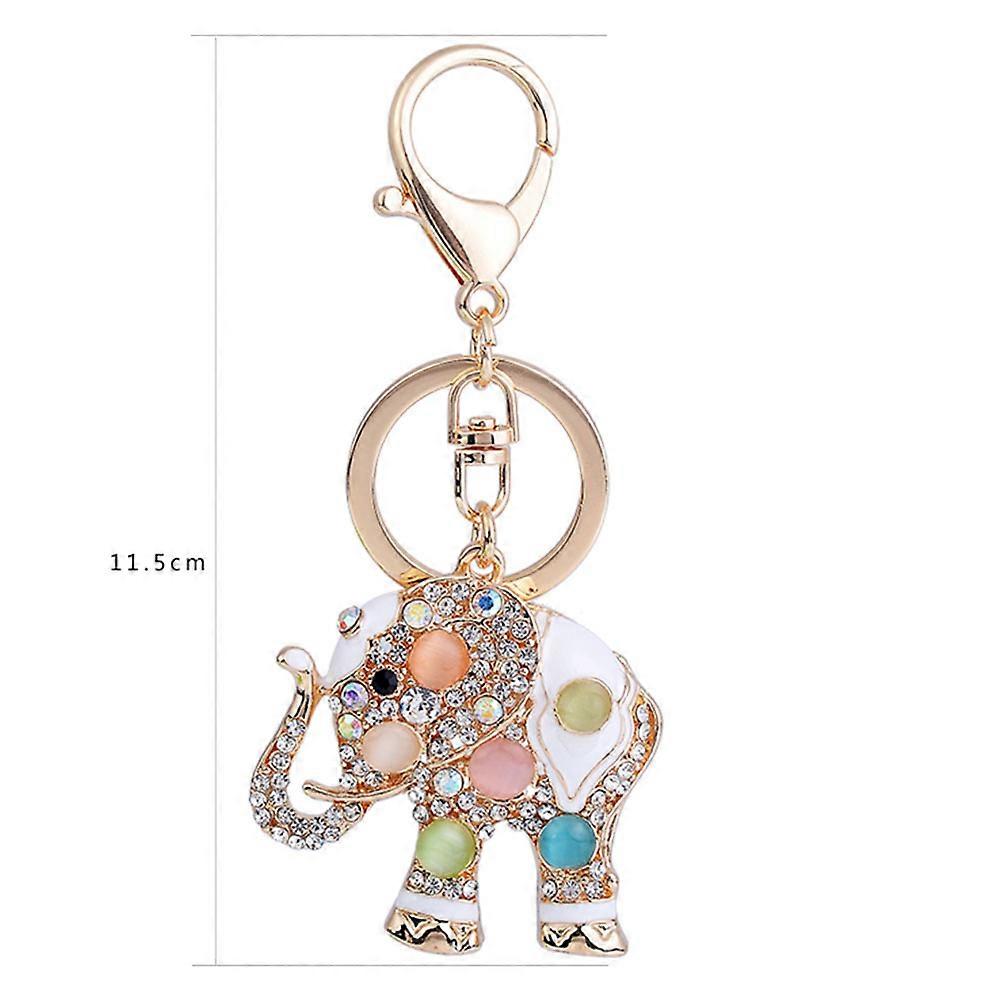 Elephant Rhinestone Keychain Pendant for Decoration Creative Gift Item