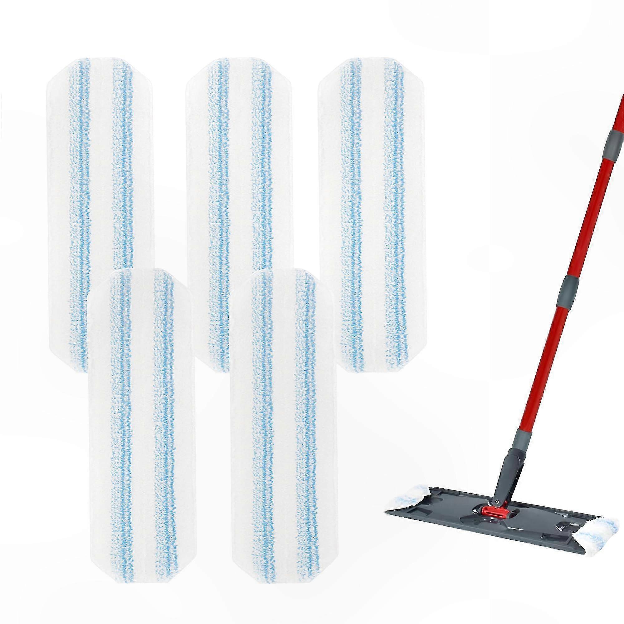 5 Pack Microfiber Mop Pads for Vileda H2Pro, Absorbent Reusable Mop Refills, Machine Washable