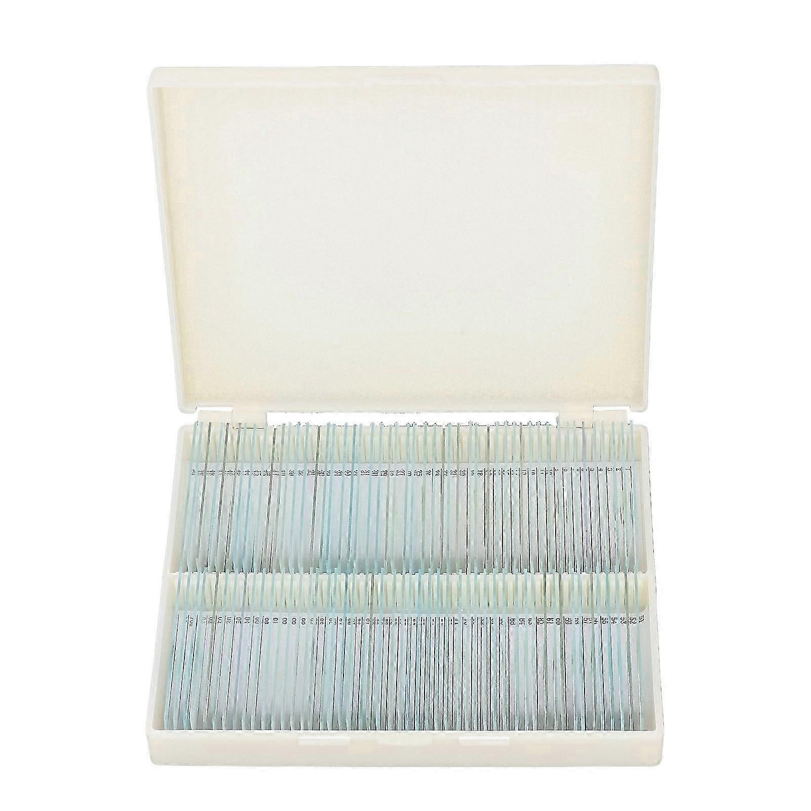 100pcs Microscope Slides Rounded Edge Plants Blank Microscope Slides for Biological Science Laboratory