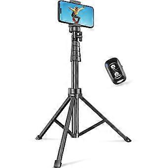 SENSYNE 62-inch Phone Tripod and Selfie Stick, Extendable Phone Tripod with Wireless Remote and Phone Holder, Compatible with iPhone A