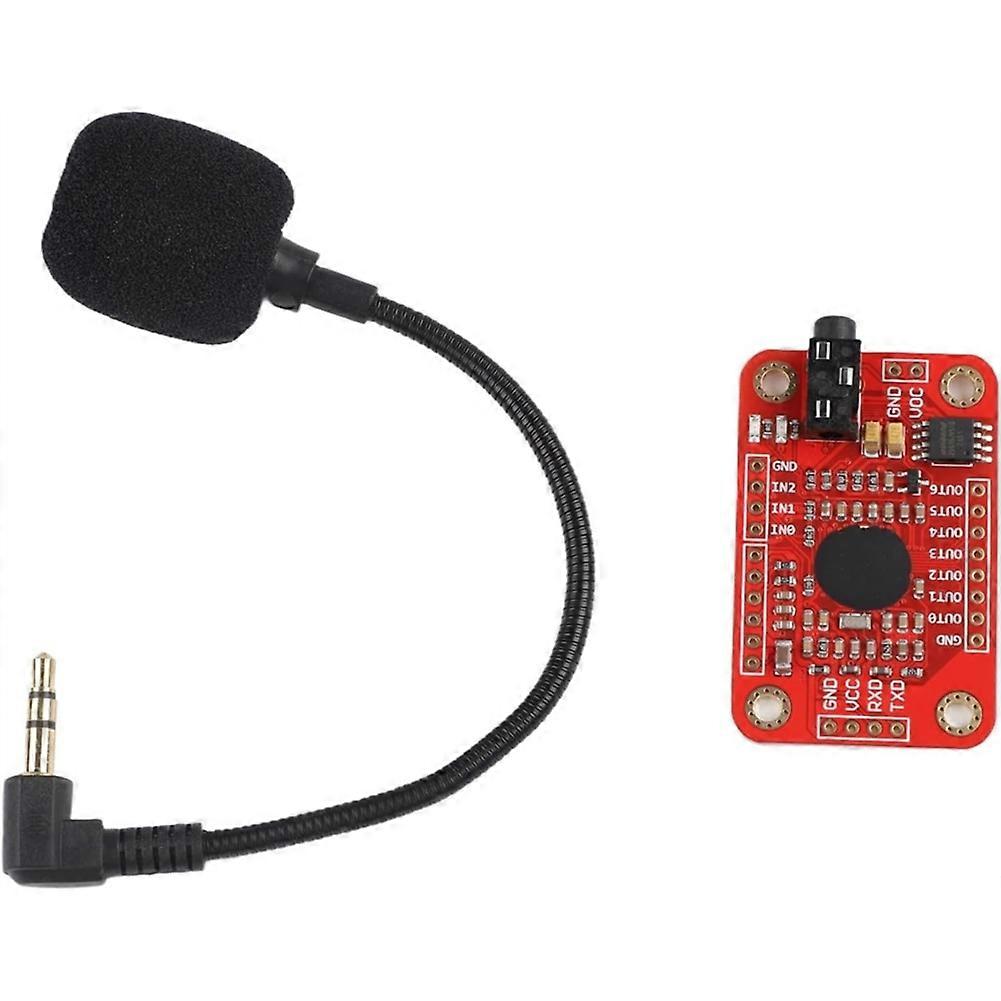 Modular Voice Recognition Board V3 Compatible with Featuring 80 Voice Capacity and Multi Voice Processing Via UART GPIO