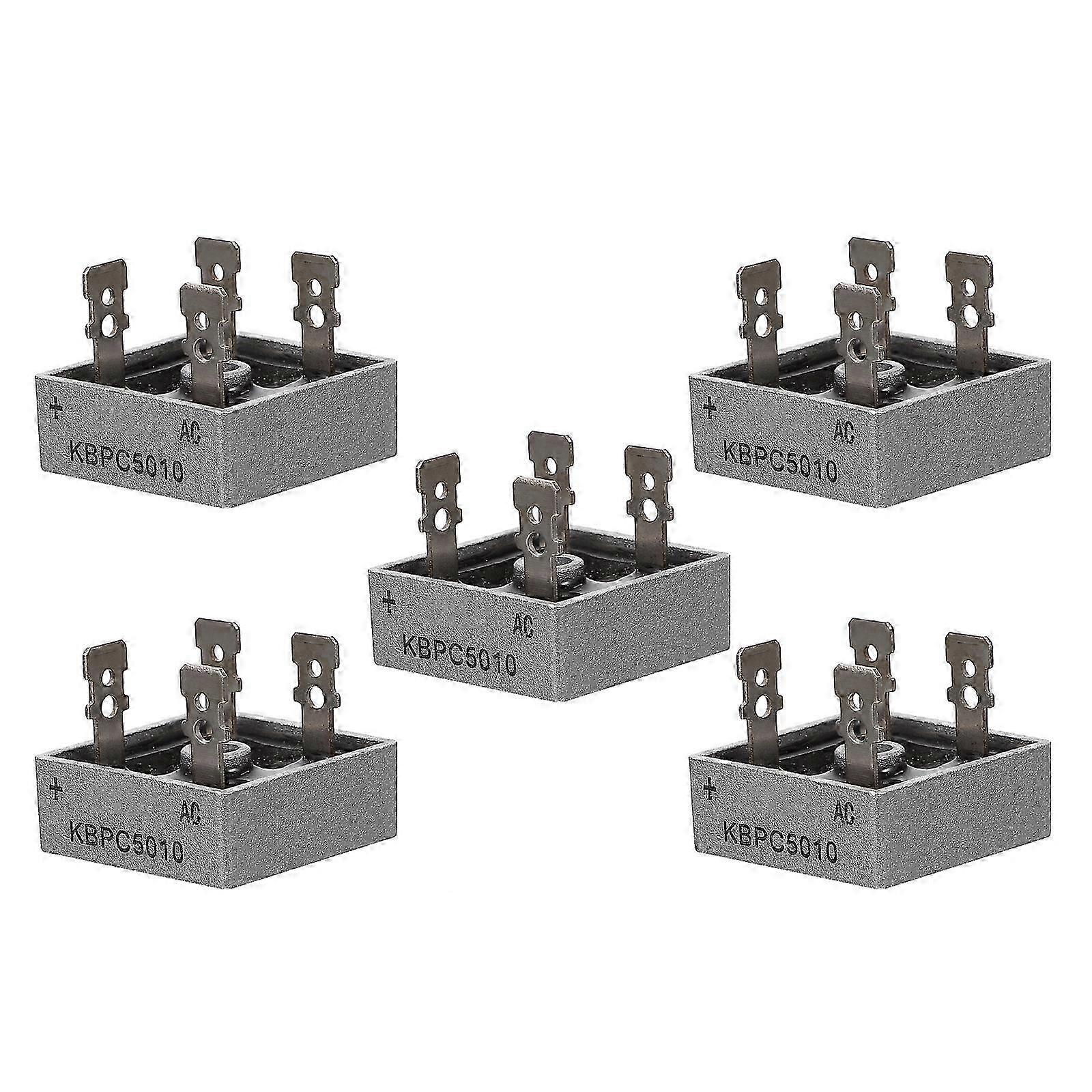 Bridge Rectifier 5Pcs Single Phase Rectifier Accessory for Household Use