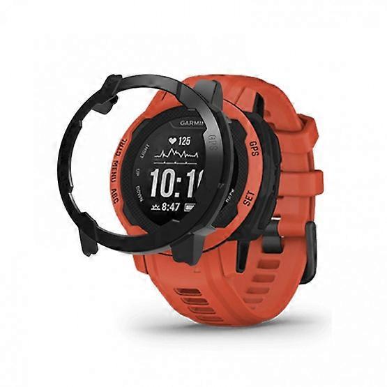 2pcs PC Protective Case Compatible with Garmin Instinct 2S protective, Black