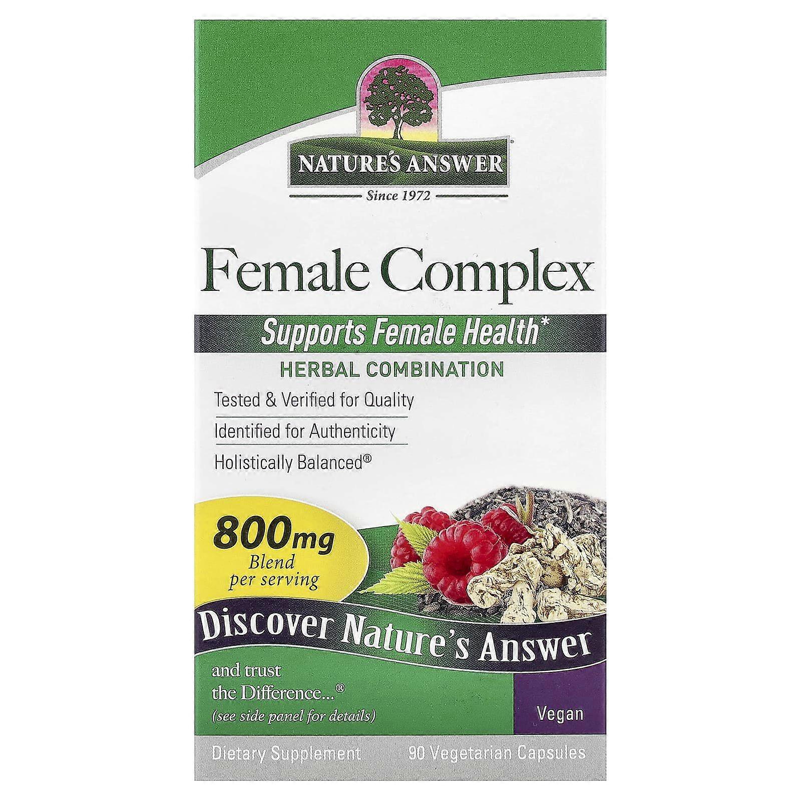 Nature's Answer, Female Complex, Herbal Combination, 90 Vegetarian Capsules, 2-Pack