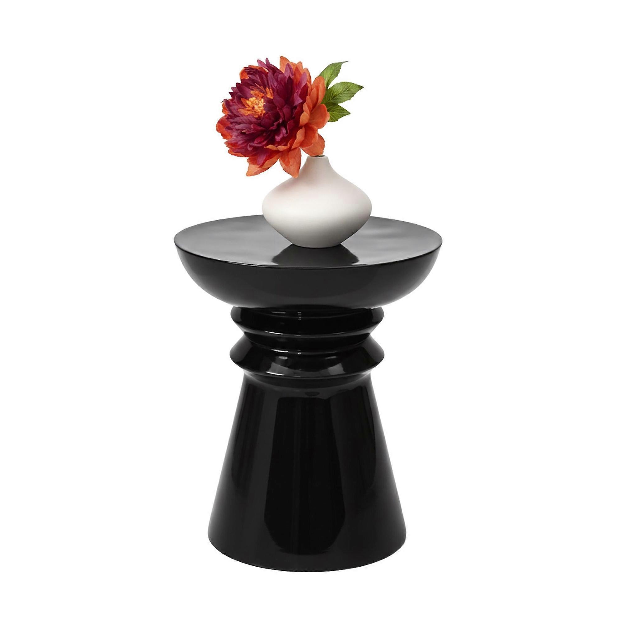 Side table and stool, chess piece silhouette design