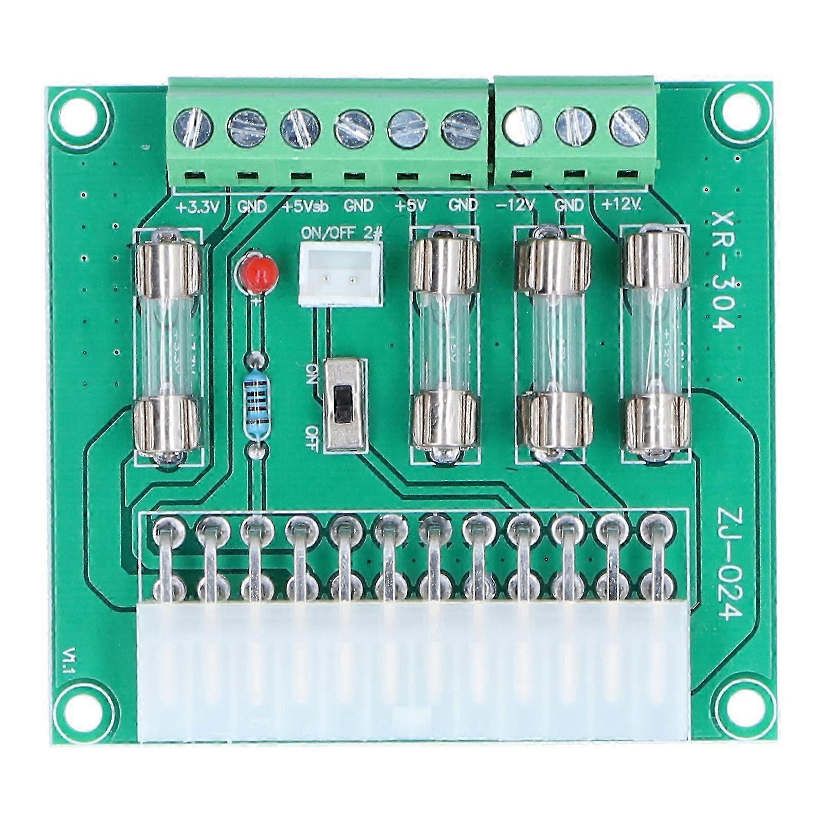 ATX Power Board Computer Chassis Transfer Lead Wiring Module with 20Pin 24Pin Input Interface