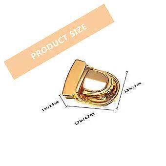 6 Sets DIY Bag Buckle Metal Press Push Locks Hardwares Buckles Bag Accessories