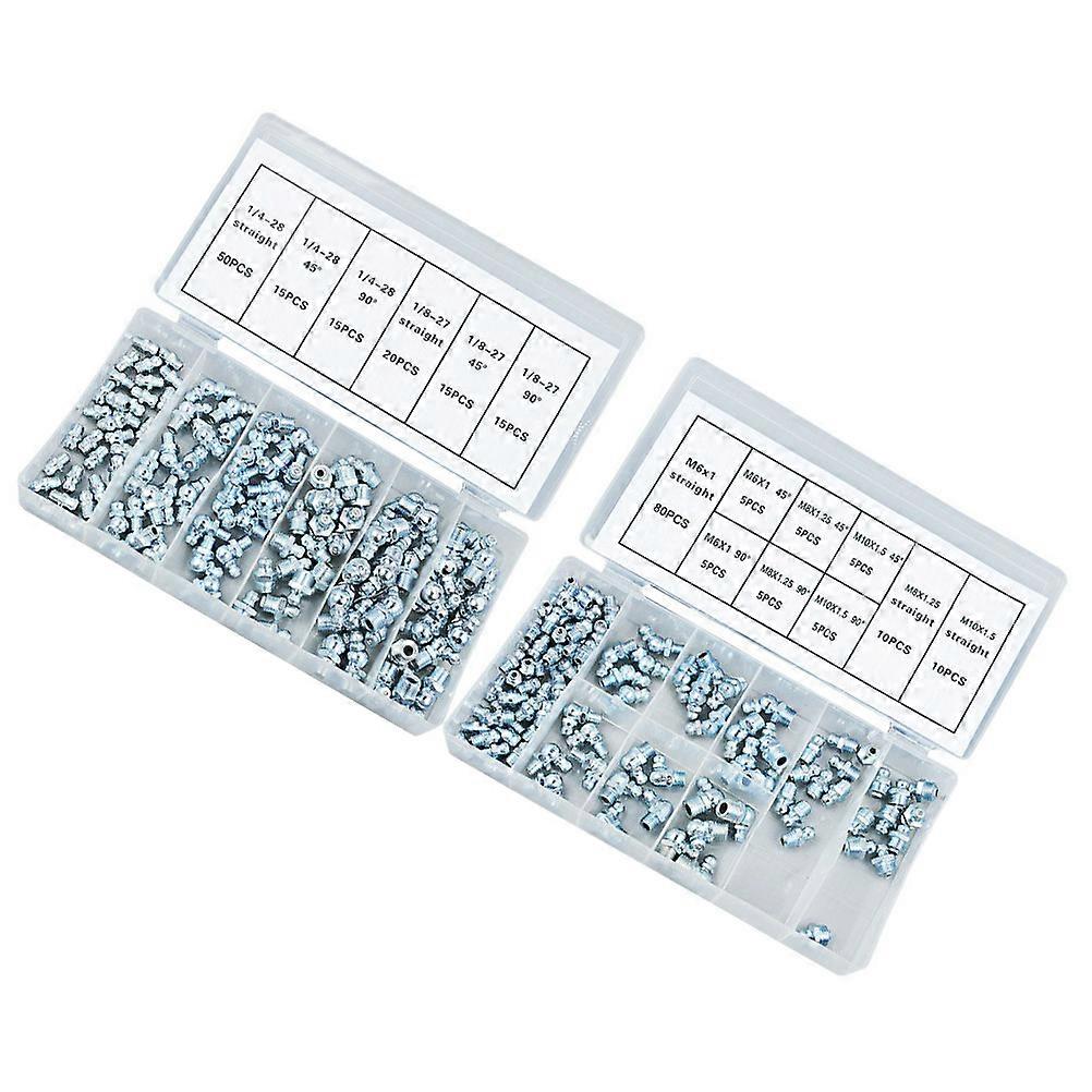 260Pcs Hydraulic Grease Fitting Practical Grease Fitting Assortment Kit