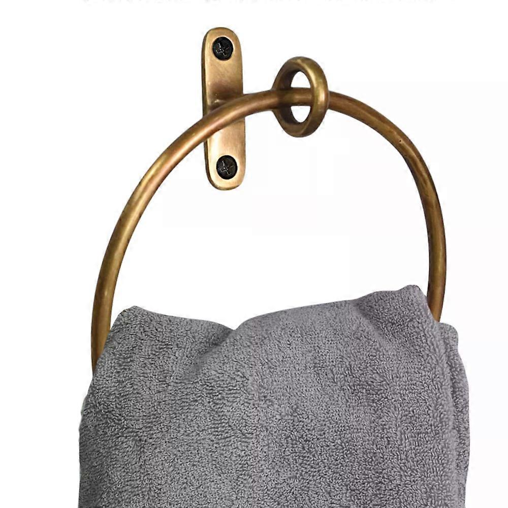 Solid Brass Towel Ring | Antique Hand By