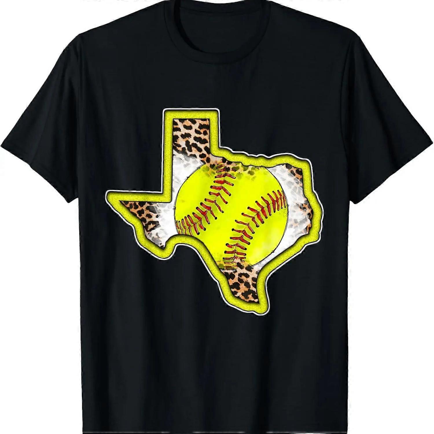 Texas Map Softball T-Shirt