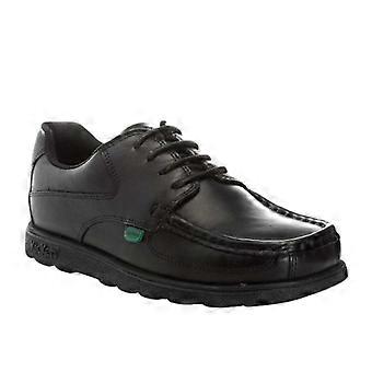 Kickers Boys Fragma Leather Lace Up School Shoes
