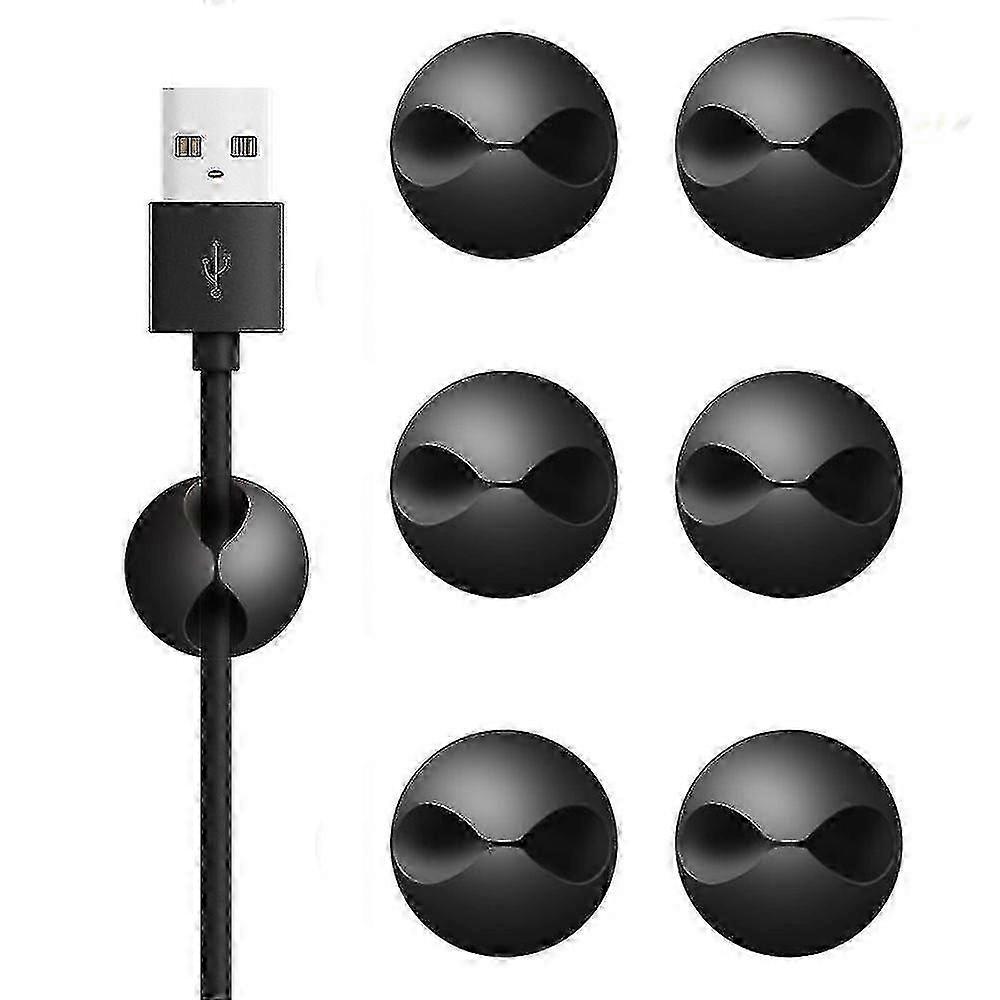 6 Pcs Cable Clips Supports Câble Rangé