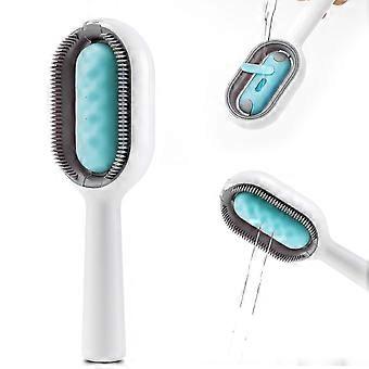 Katzenhaarbürste mit Wasser, Sticky Brush 2.0 für Katzen, Tierhaarentfernungskamm mit Wassertank, nasser Katzenkamm, Reinigungsbürste Cat zy