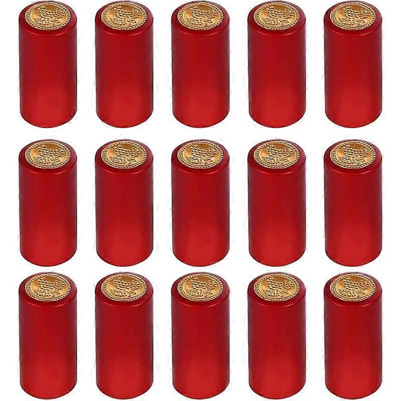 100 st/set PVC Krympslangkapslar Vin Krympslang för Flaskor